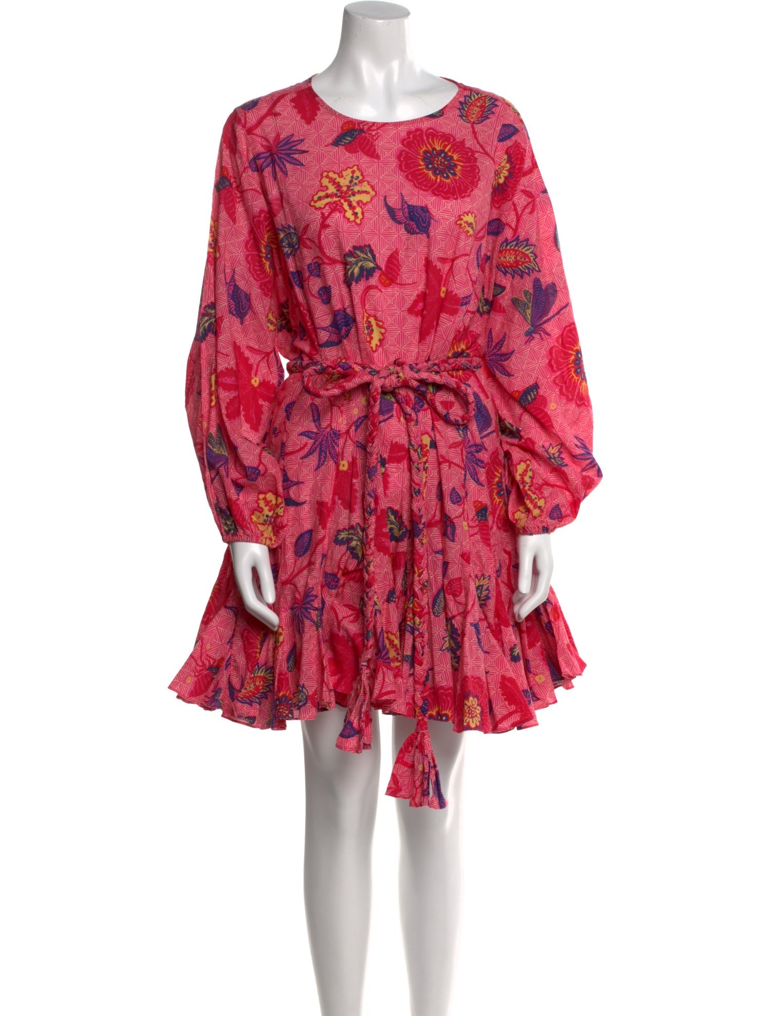 RHODE Floral Print Mini Dress