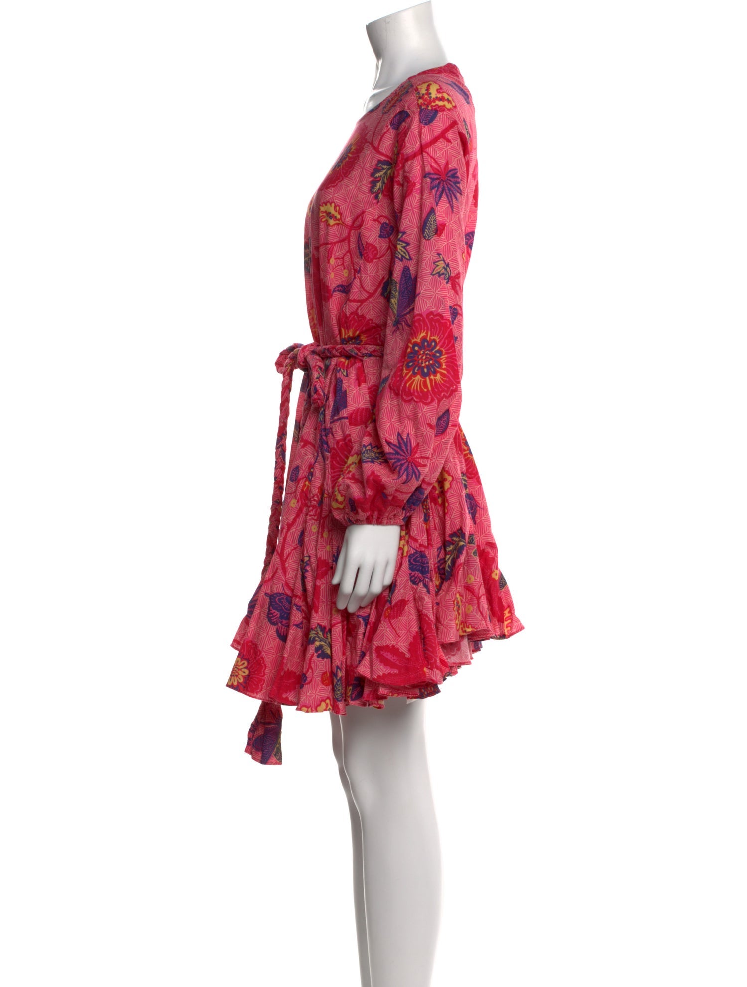 RHODE Floral Print Mini Dress