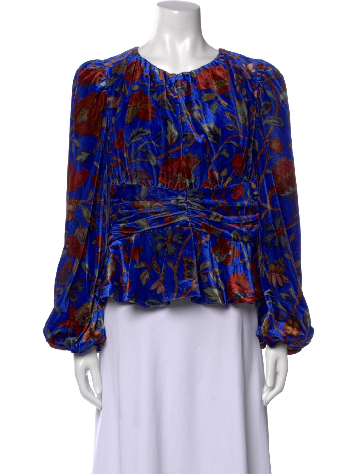 RHODE Floral Print Scoop Neck Blouse w/ Tags