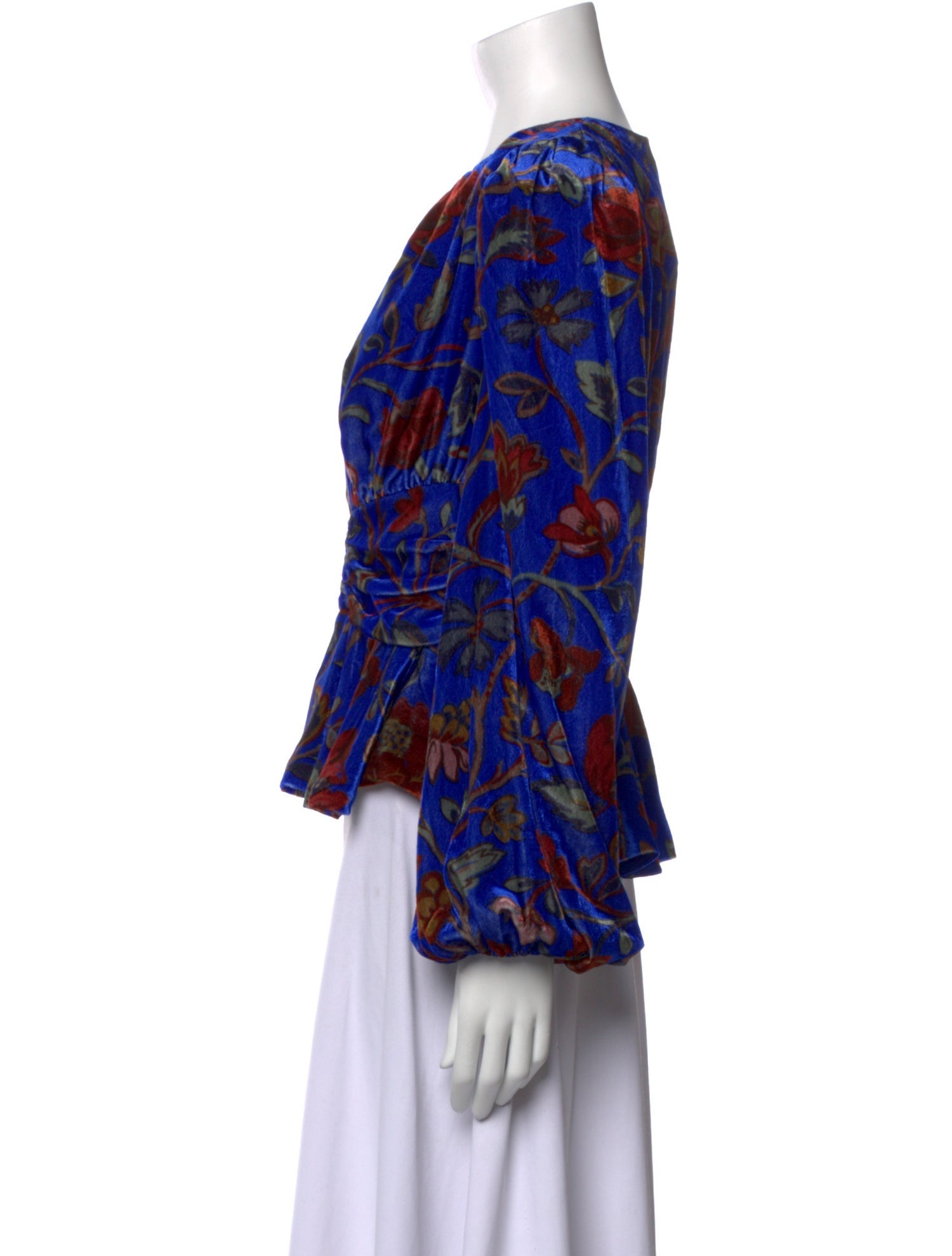 RHODE Floral Print Scoop Neck Blouse w/ Tags