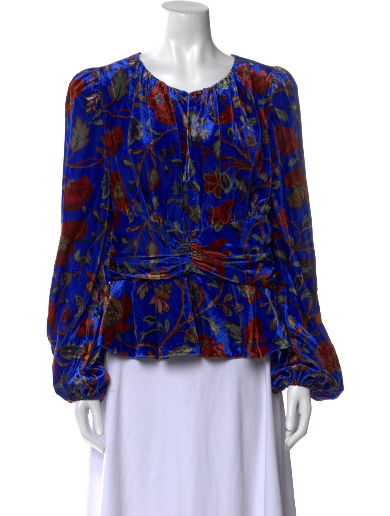 RHODE Floral Print Scoop Neck Blouse w/ Tags