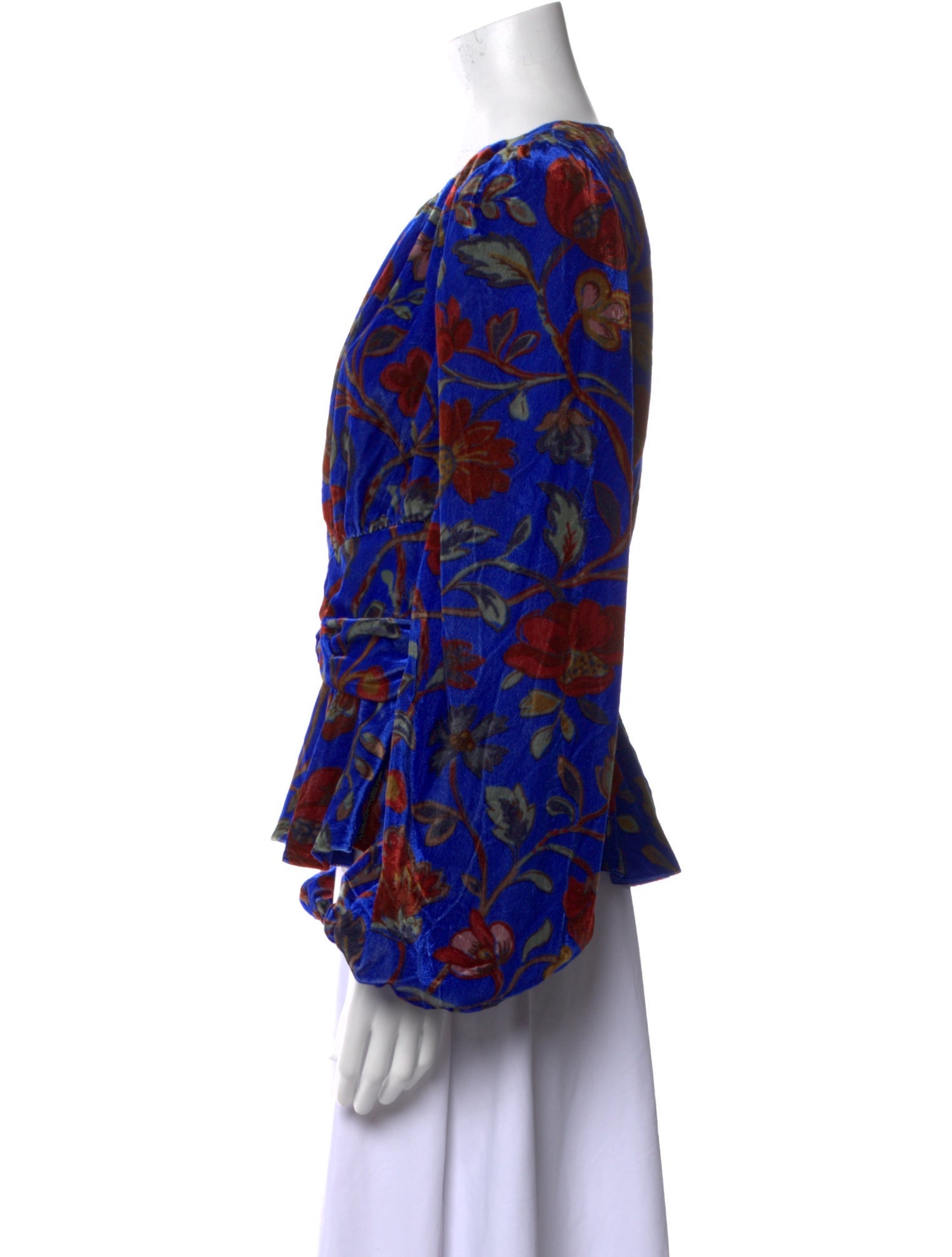 RHODE Floral Print Scoop Neck Blouse w/ Tags