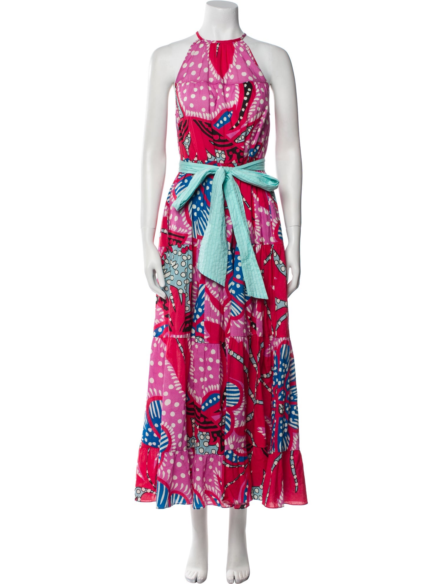 RHODE Printed Long Dress