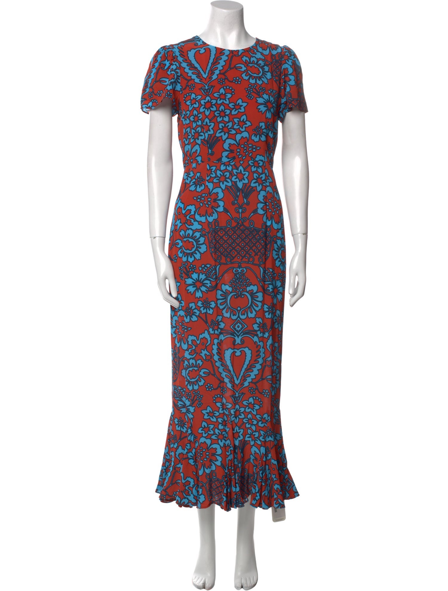 RHODE Floral Print Long Dress w/ Tags