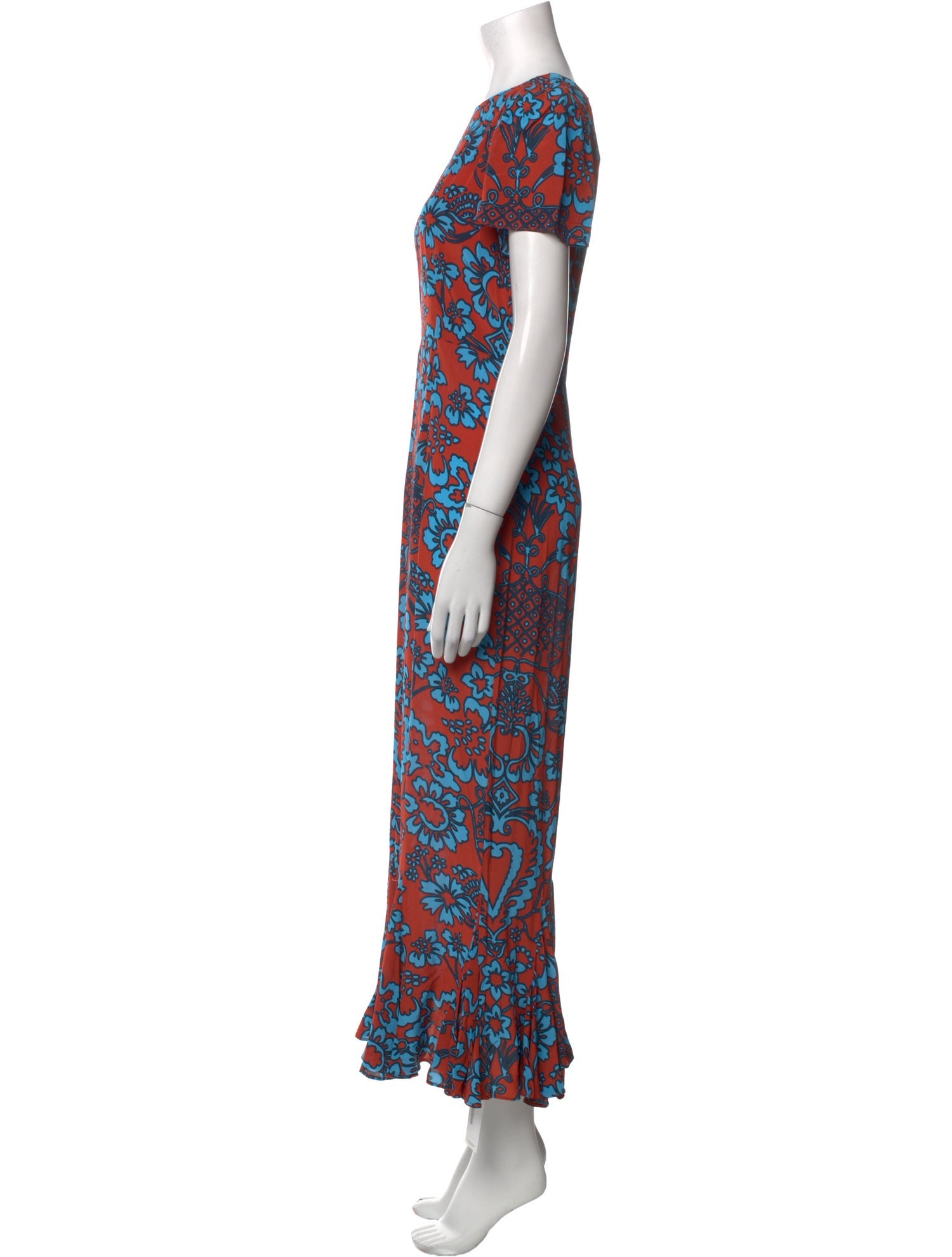 RHODE Floral Print Long Dress w/ Tags