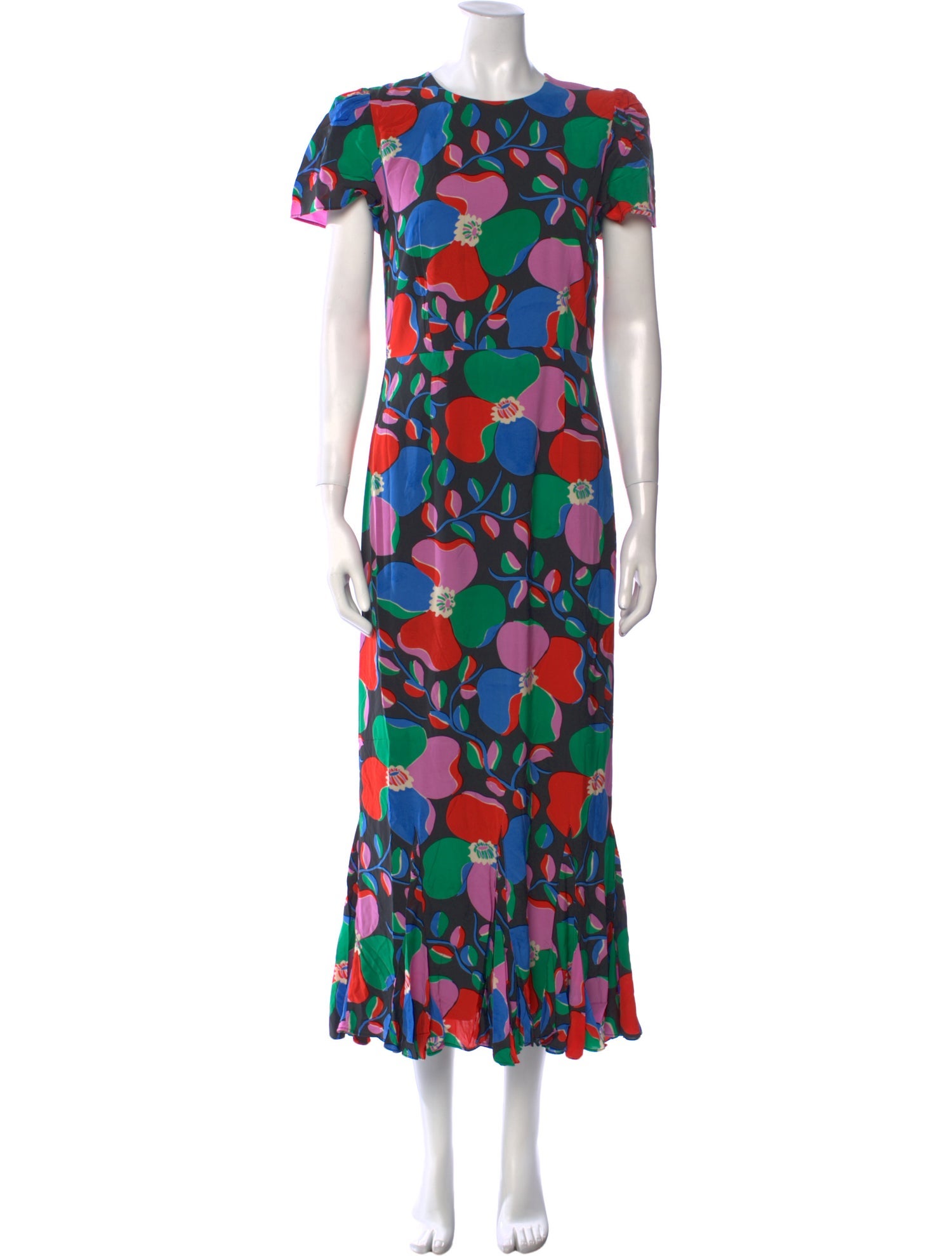 RHODE Floral Print Long Dress w/ Tags