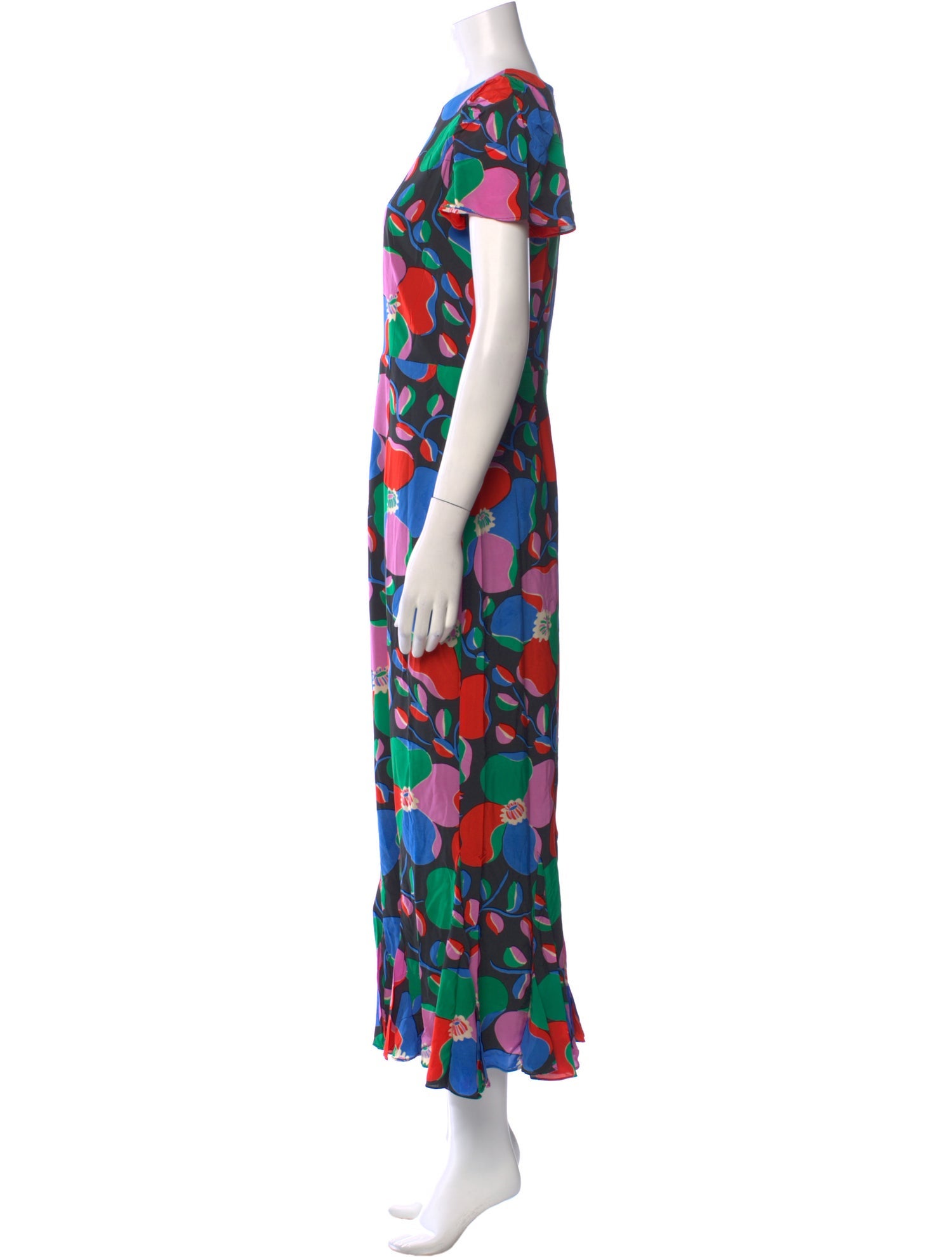RHODE Floral Print Long Dress w/ Tags
