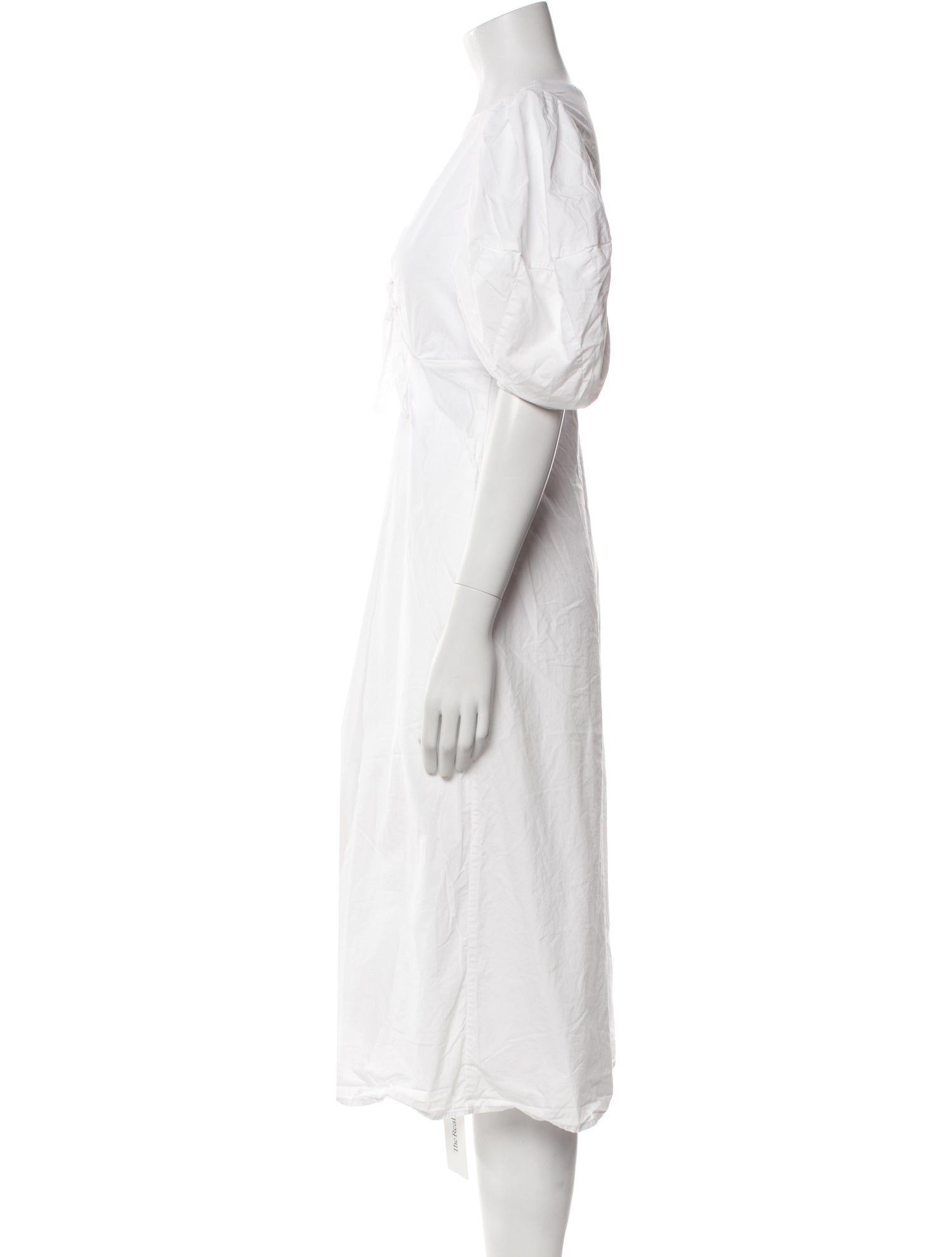 RHODE V-Neck Midi Length Dress