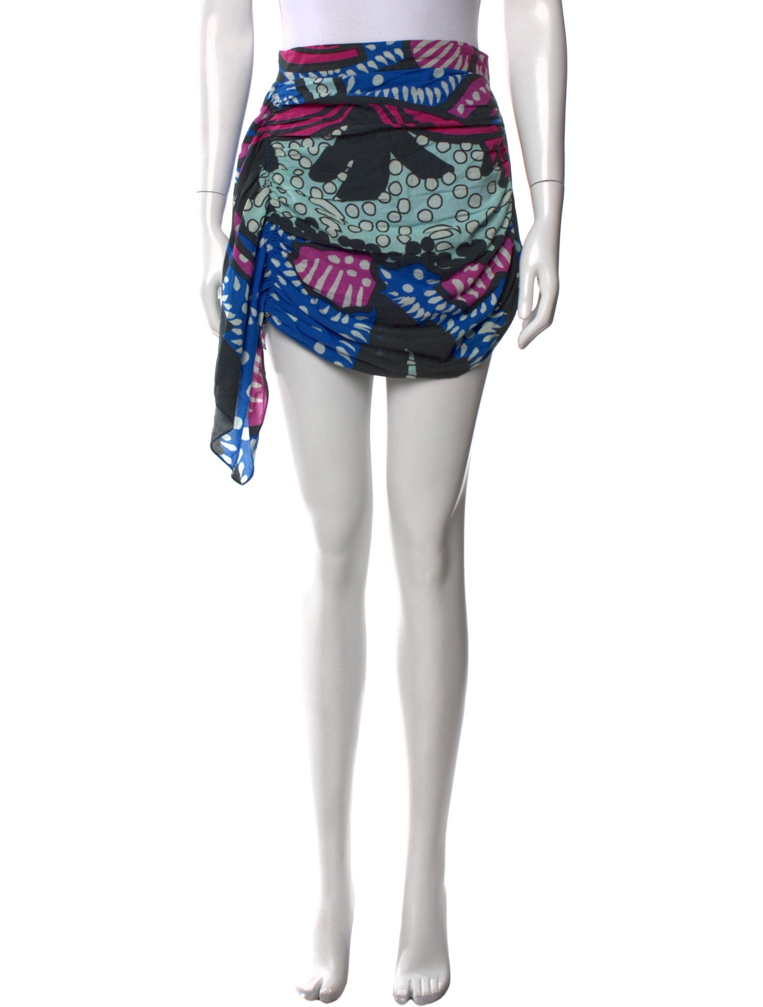 RHODE Floral Print Mini Skirt