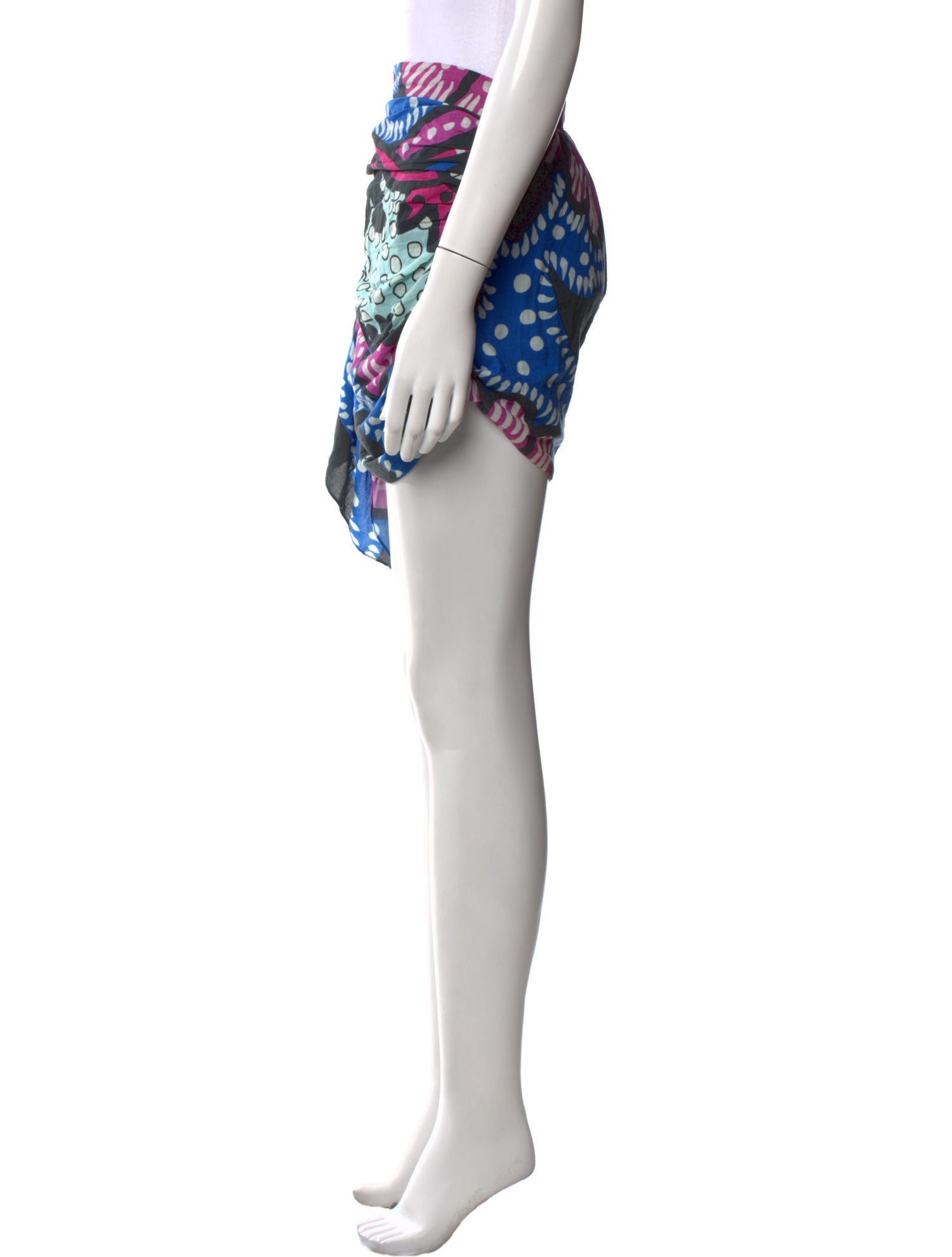 RHODE Floral Print Mini Skirt