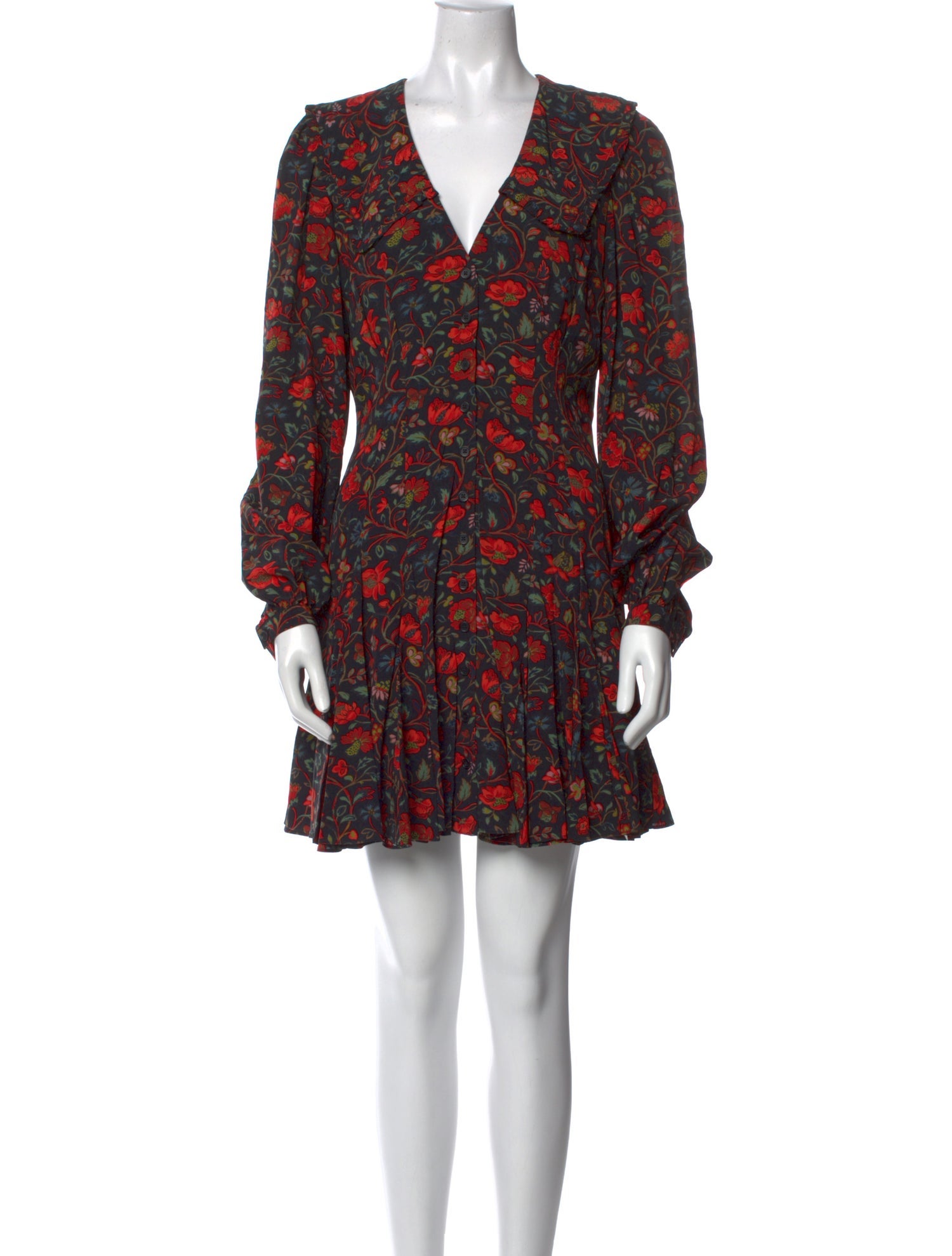 RHODE Floral Print Mini Dress