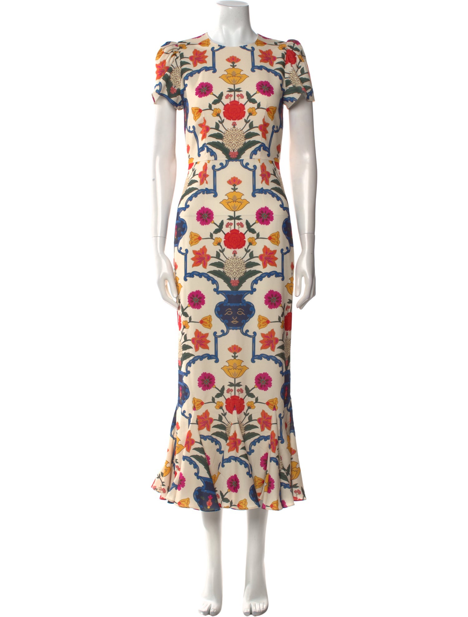 RHODE Floral Print Long Dress w/ Tags