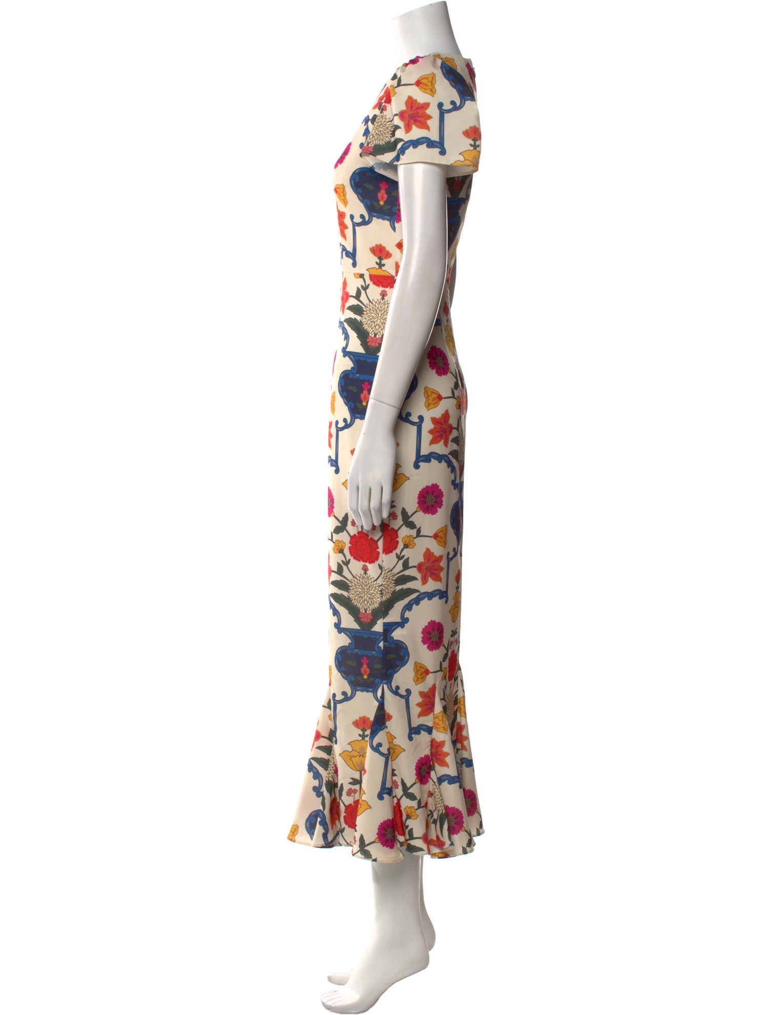 RHODE Floral Print Long Dress w/ Tags