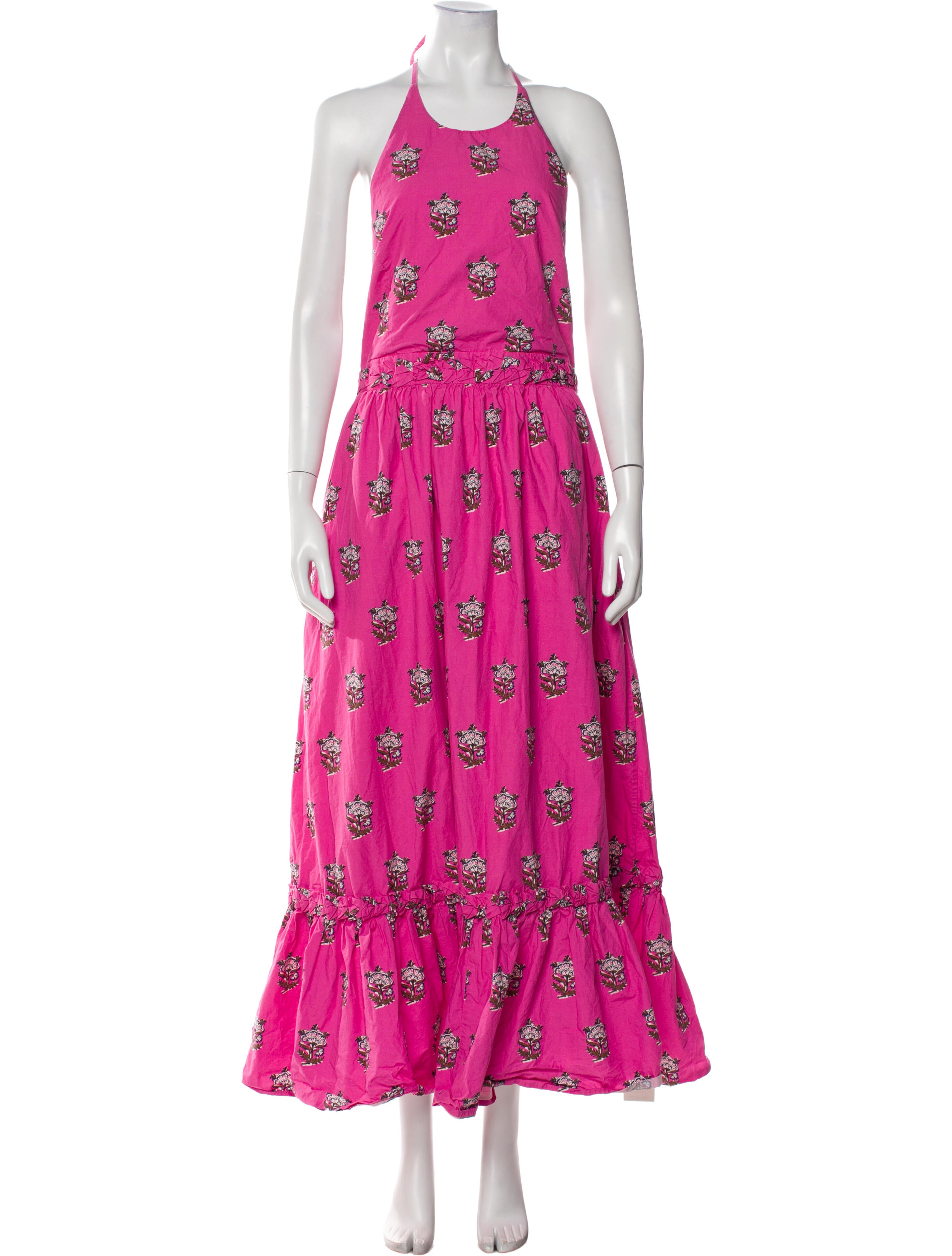 RHODE Floral Print Long Dress