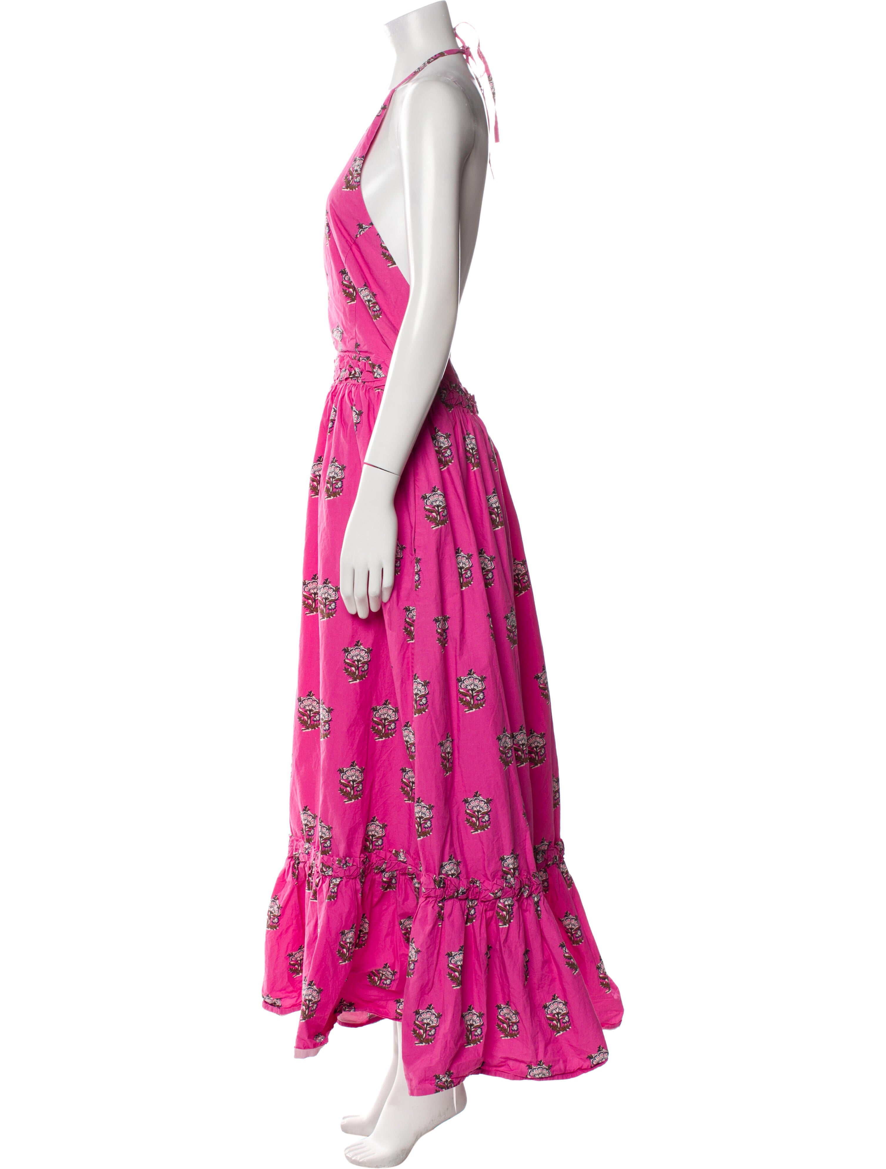 RHODE Floral Print Long Dress