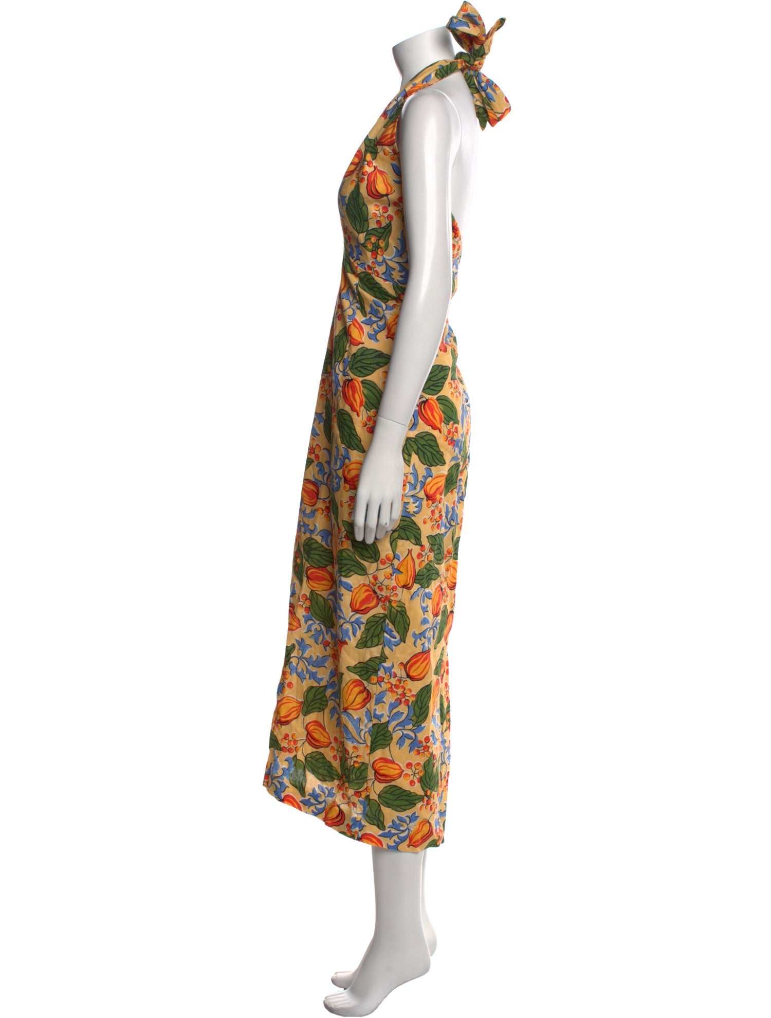 RHODE Linen Long Dress