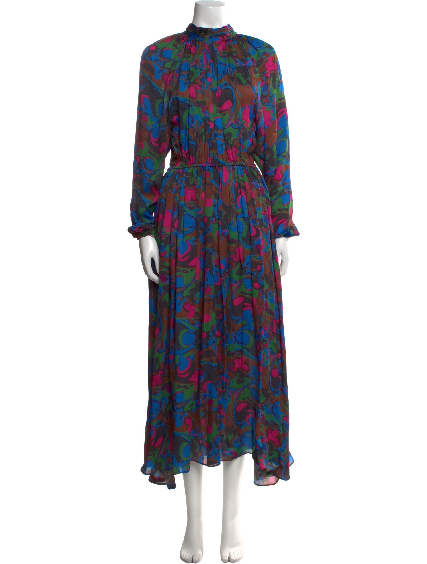 RHODE Floral Print Long Dress