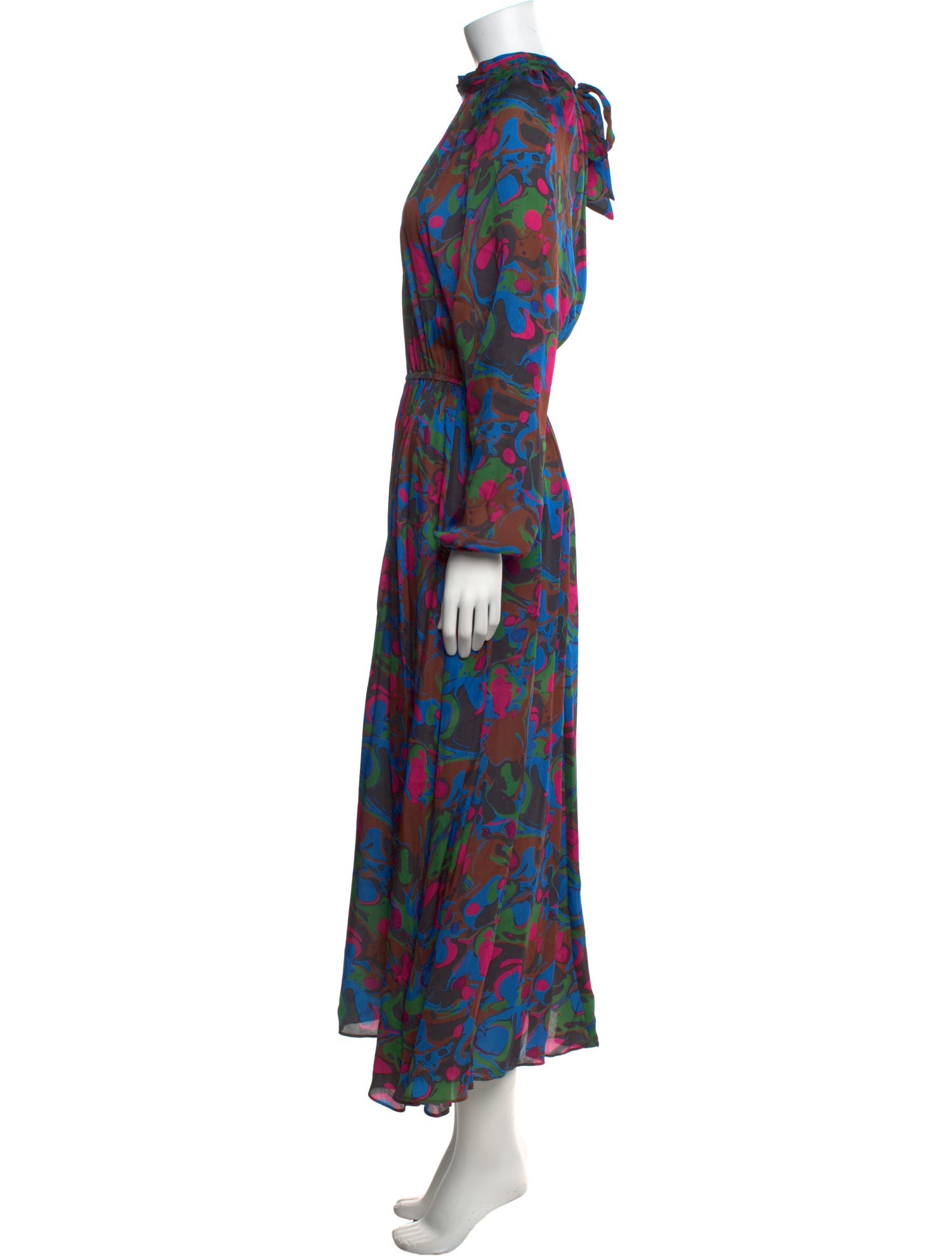 RHODE Floral Print Long Dress