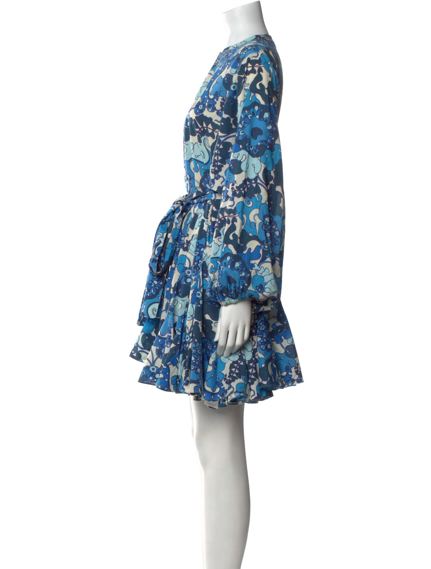 RHODE Floral Print Mini Dress