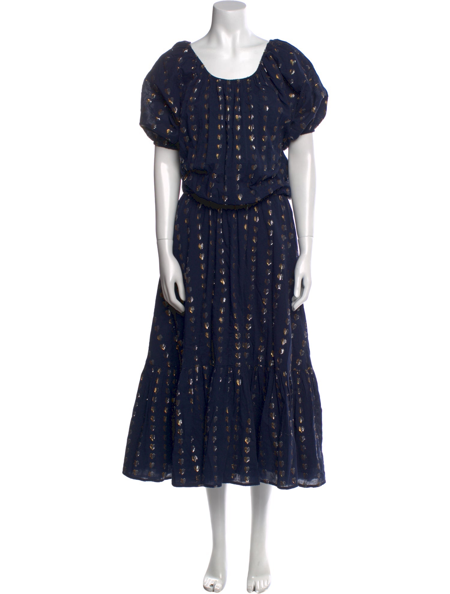 RHODE Polka Dot Print Long Dress