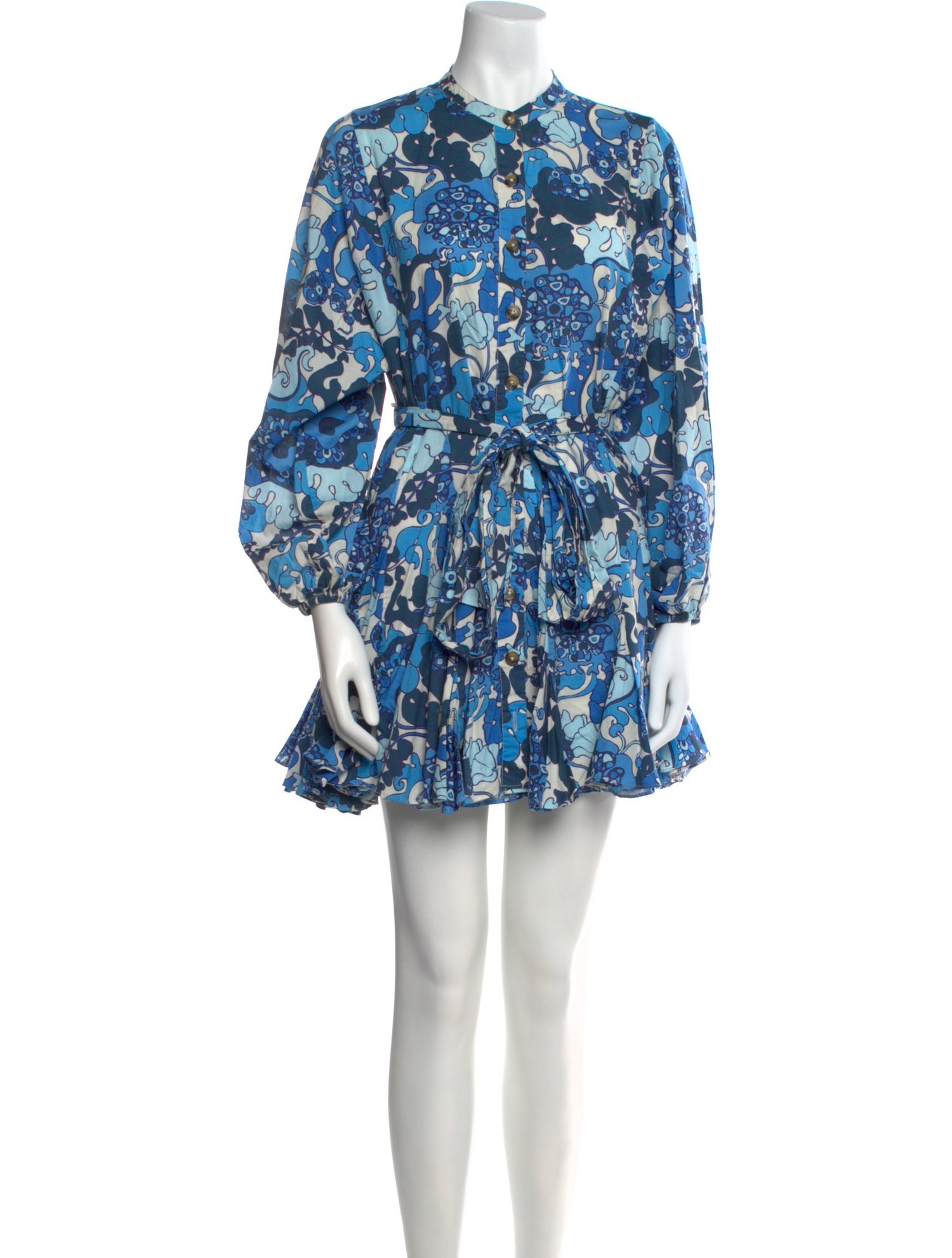 RHODE Floral Print Mini Dress