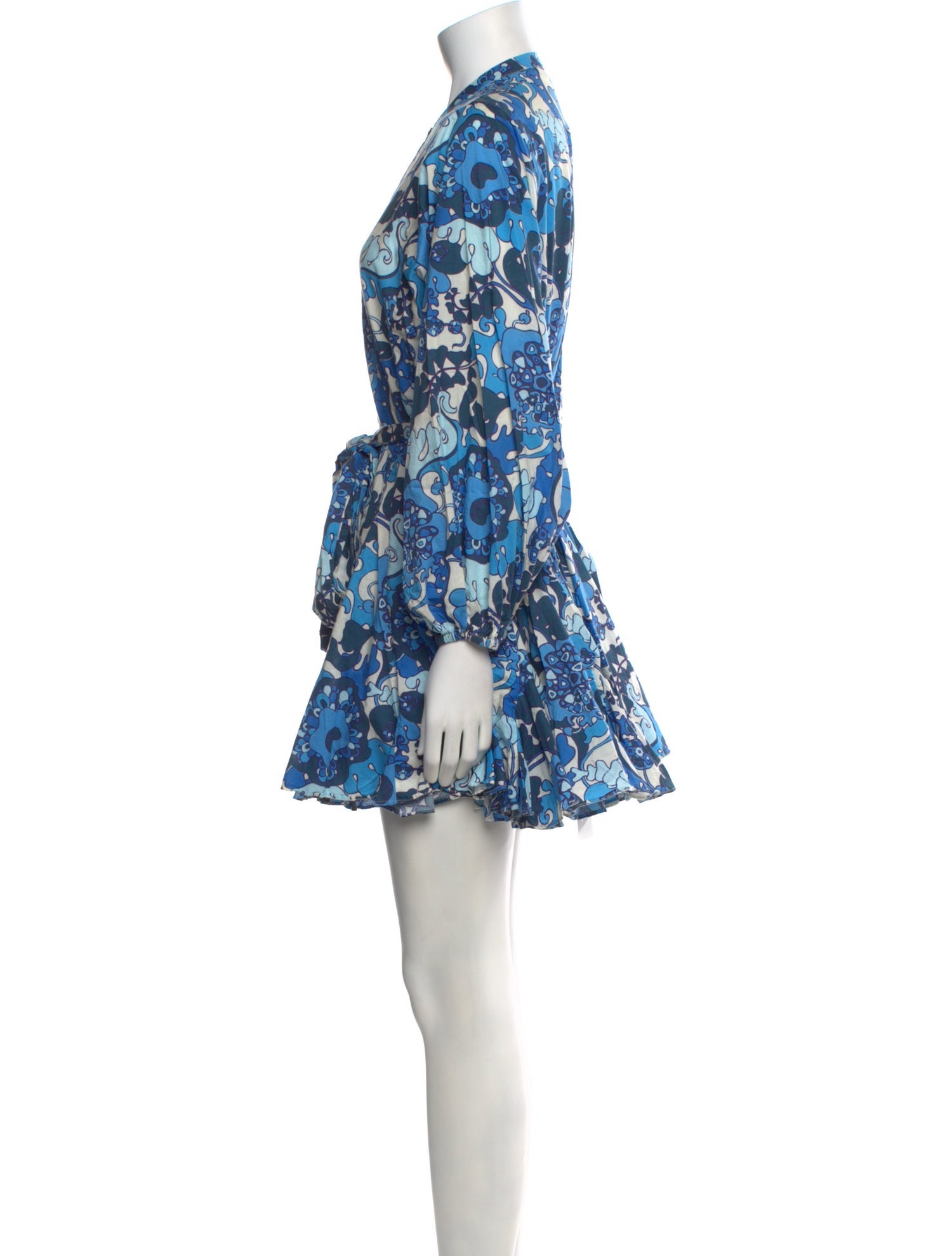 RHODE Floral Print Mini Dress