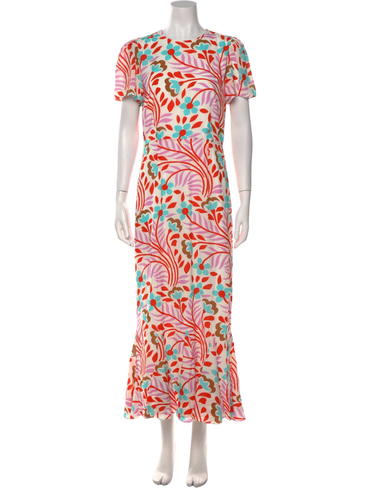 RHODE Floral Print Long Dress