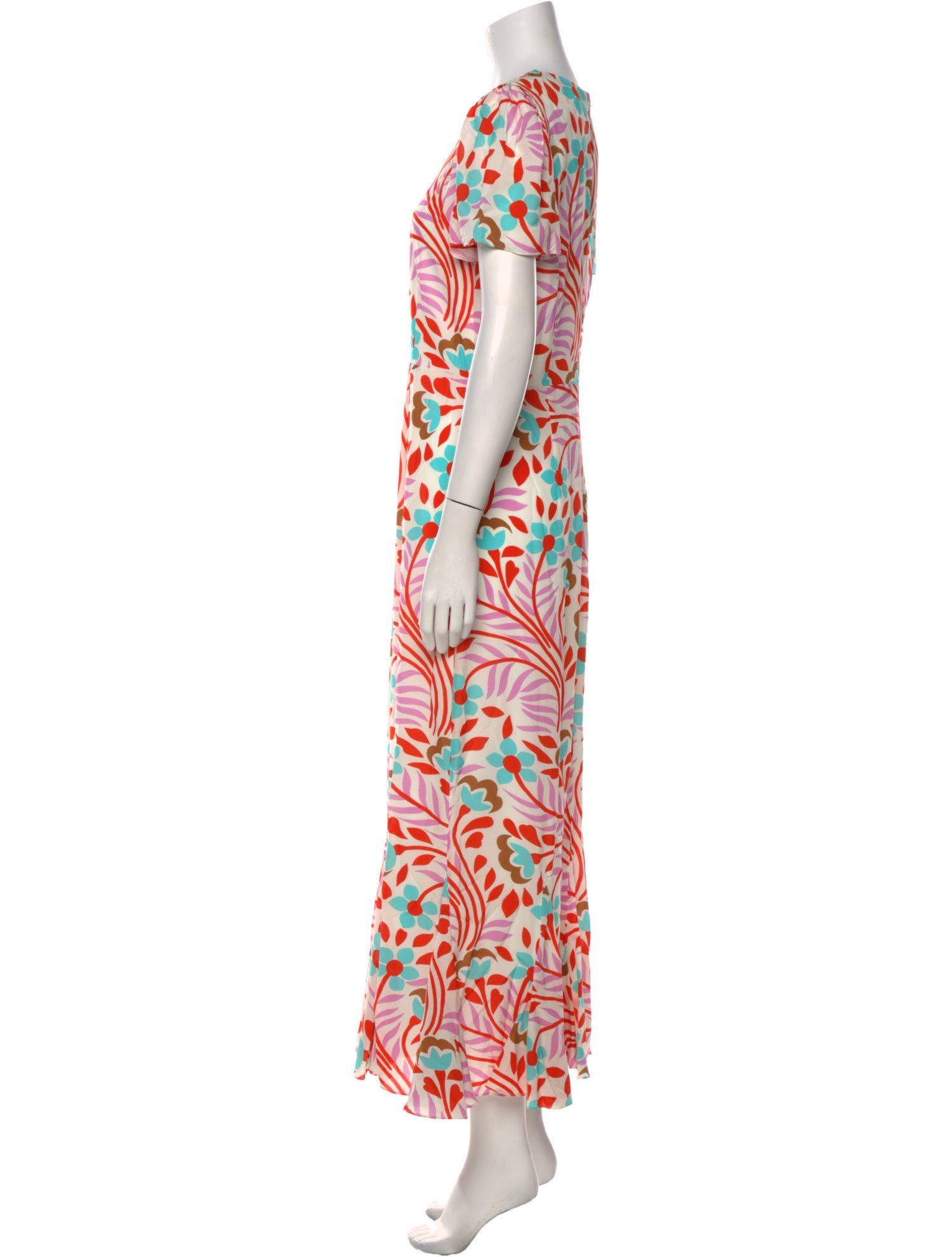 RHODE Floral Print Long Dress