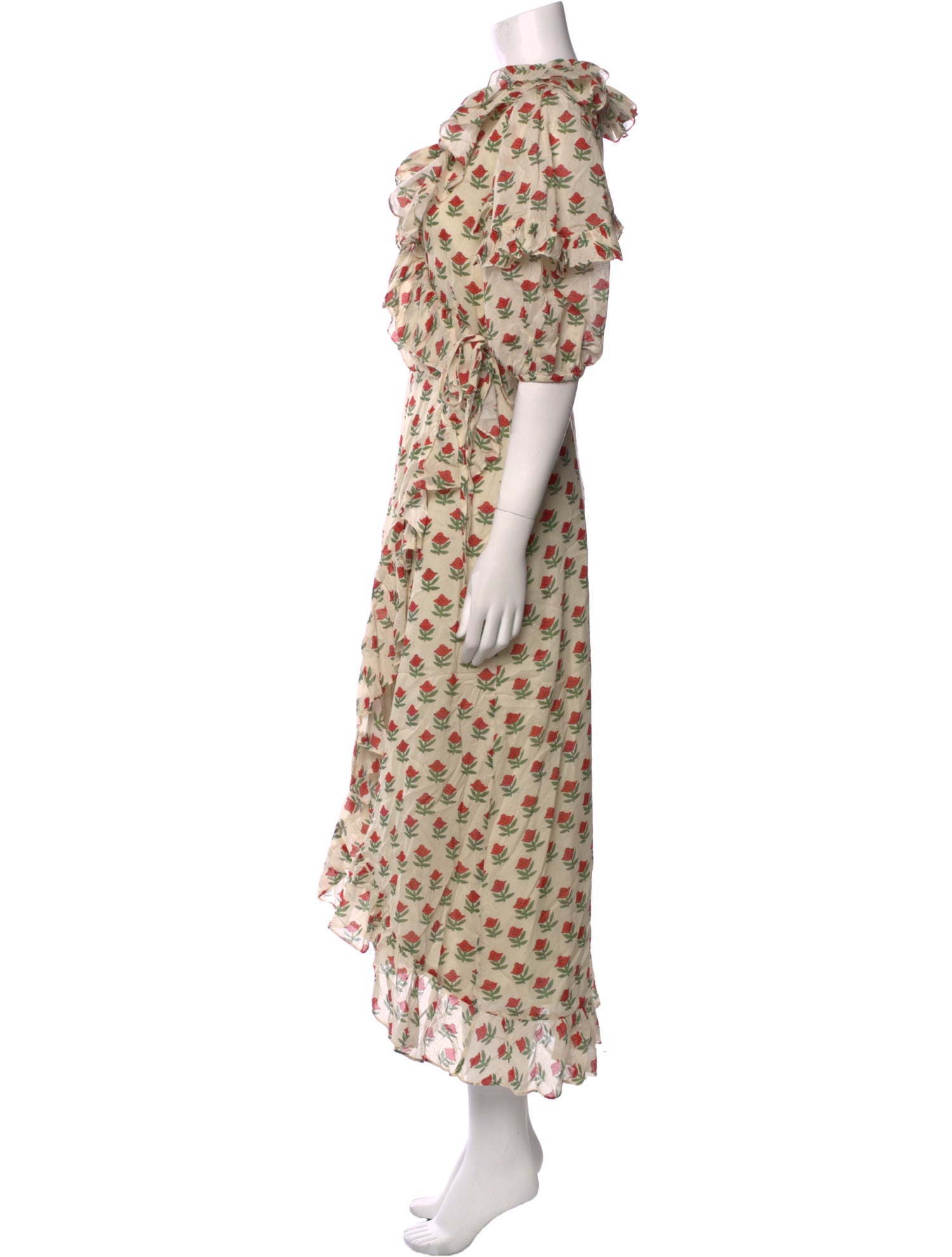 RHODE Floral Print Long Dress