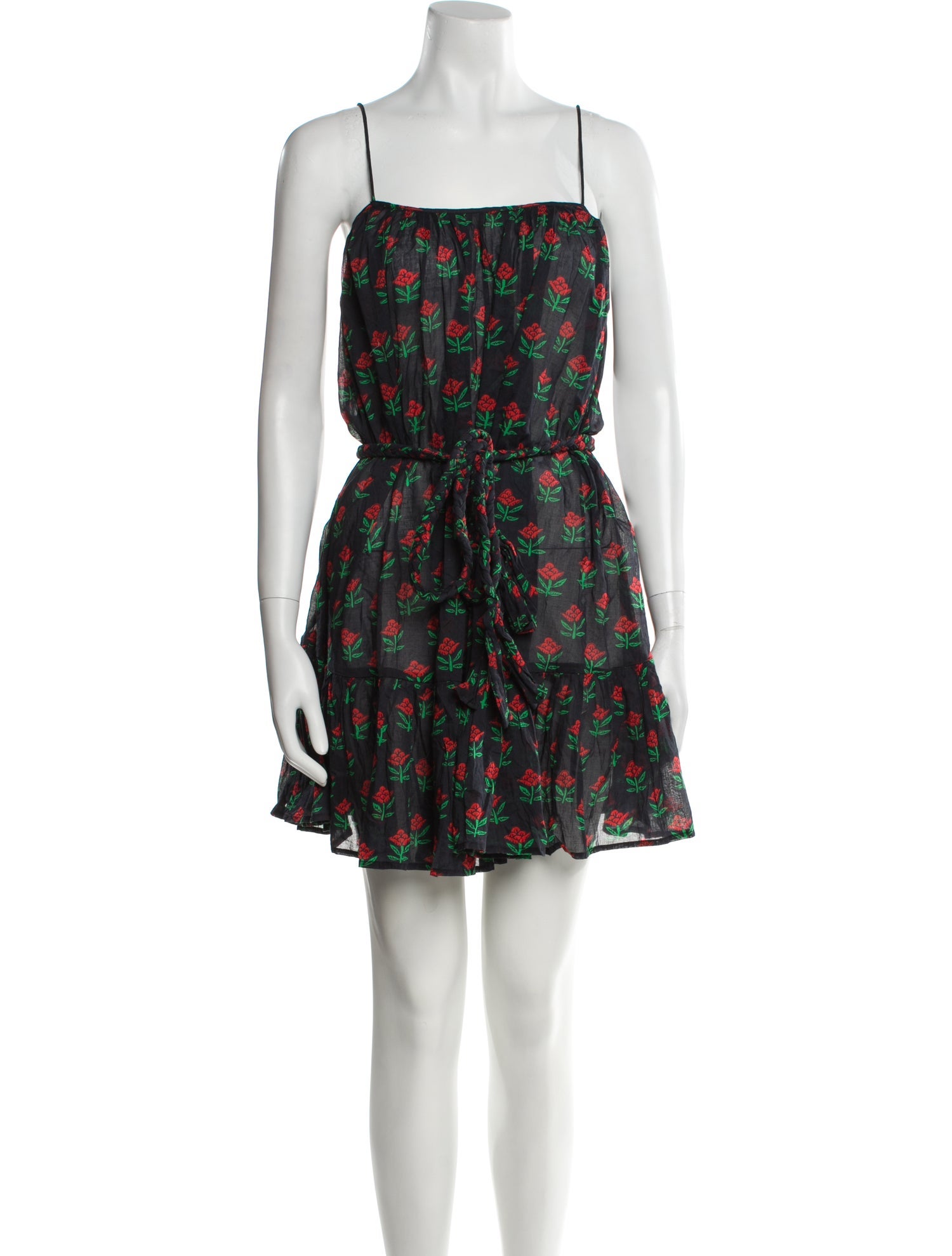 RHODE Floral Print Mini Dress