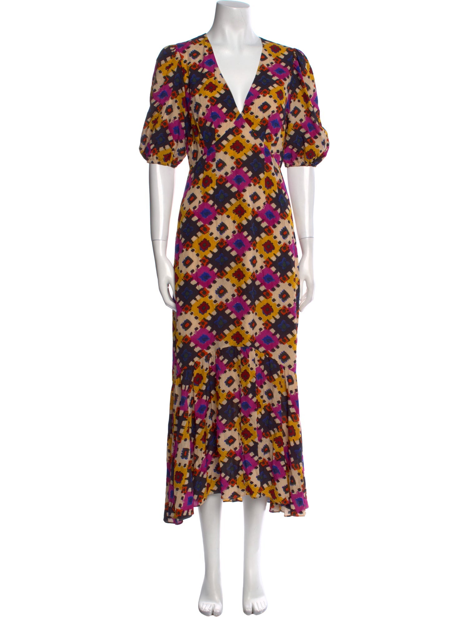 RHODE Floral Print Long Dress