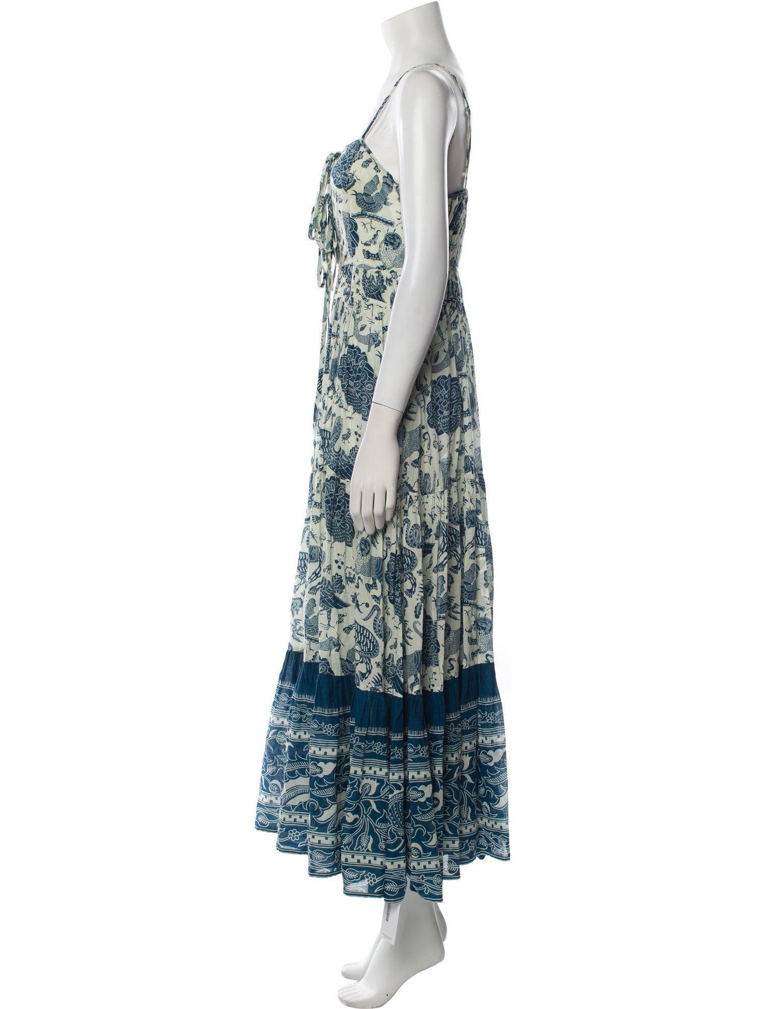RHODE Floral Print Long Dress