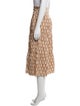 RHODE Printed Midi Length Skirt
