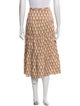 RHODE Printed Midi Length Skirt