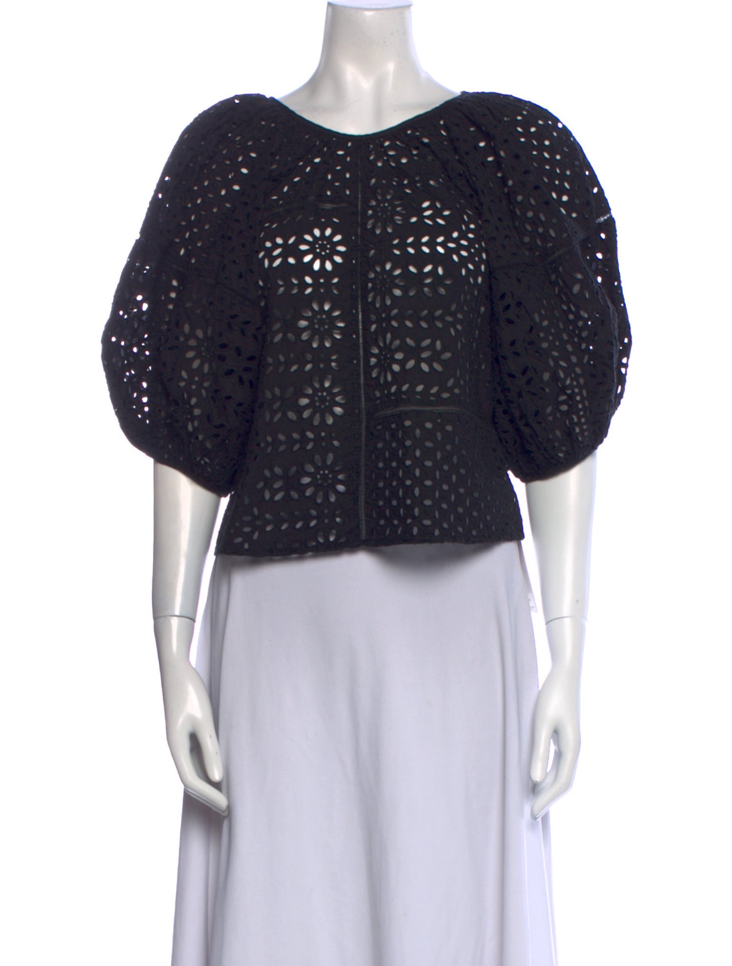 RHODE Scoop Neck Short Sleeve Crop Top