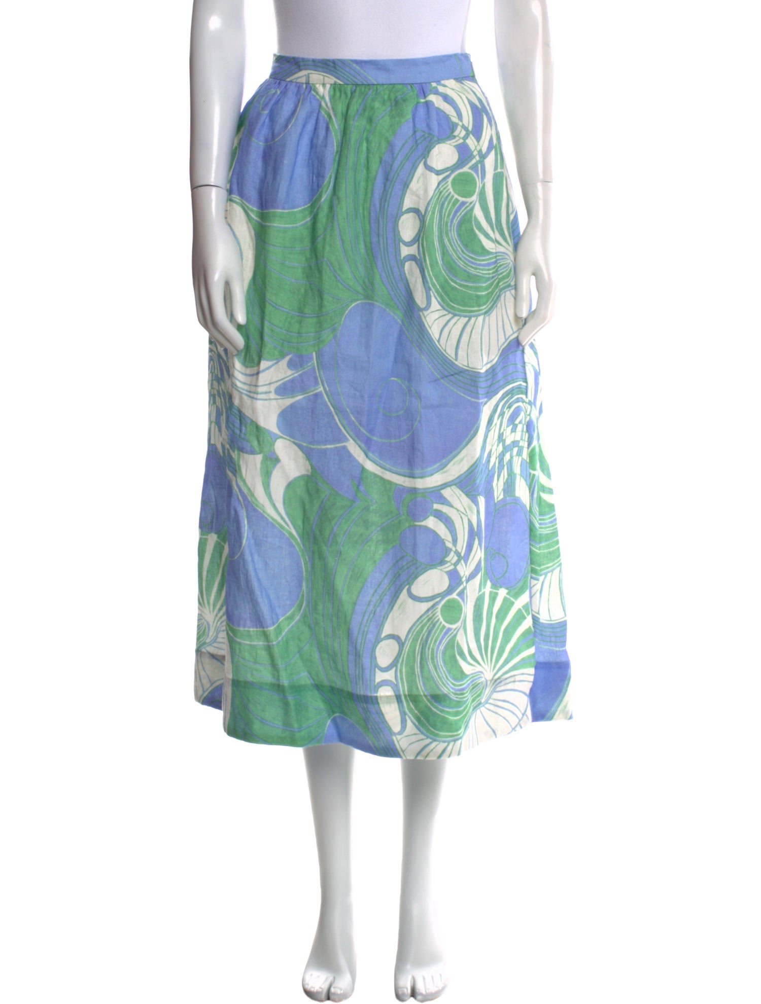 RHODE Linen Midi Length Skirt w/ Tags