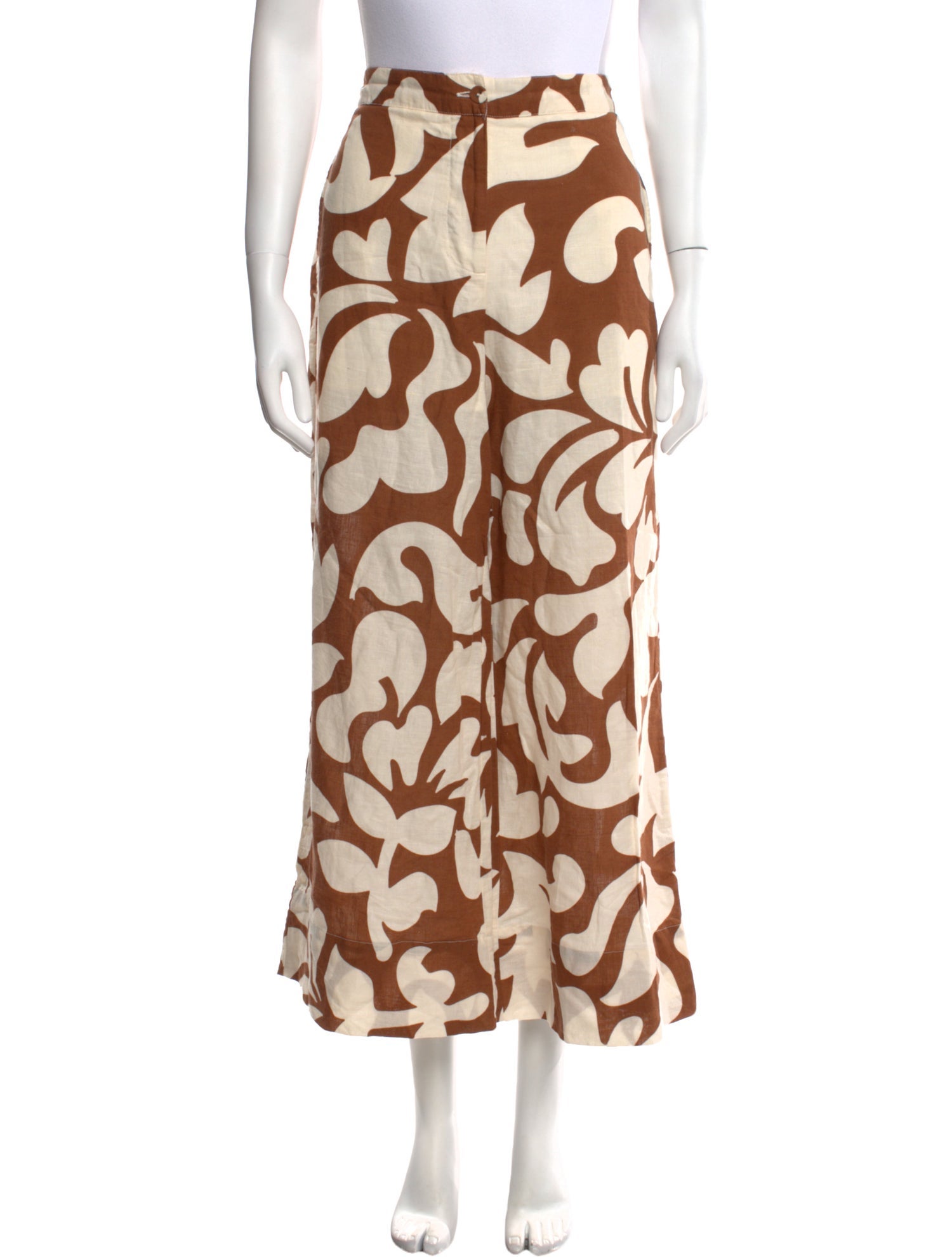 RHODE Printed Wide Leg Pants