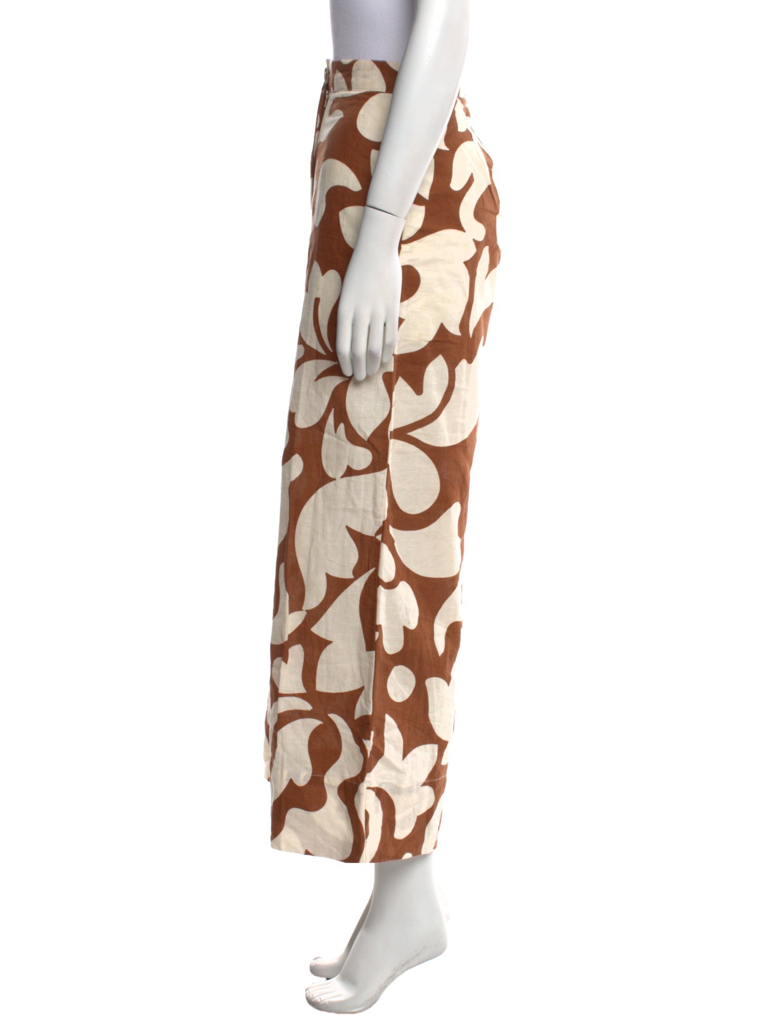 RHODE Printed Wide Leg Pants