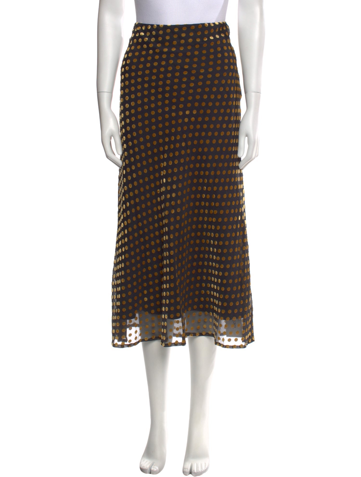 RHODE Printed Midi Length Skirt