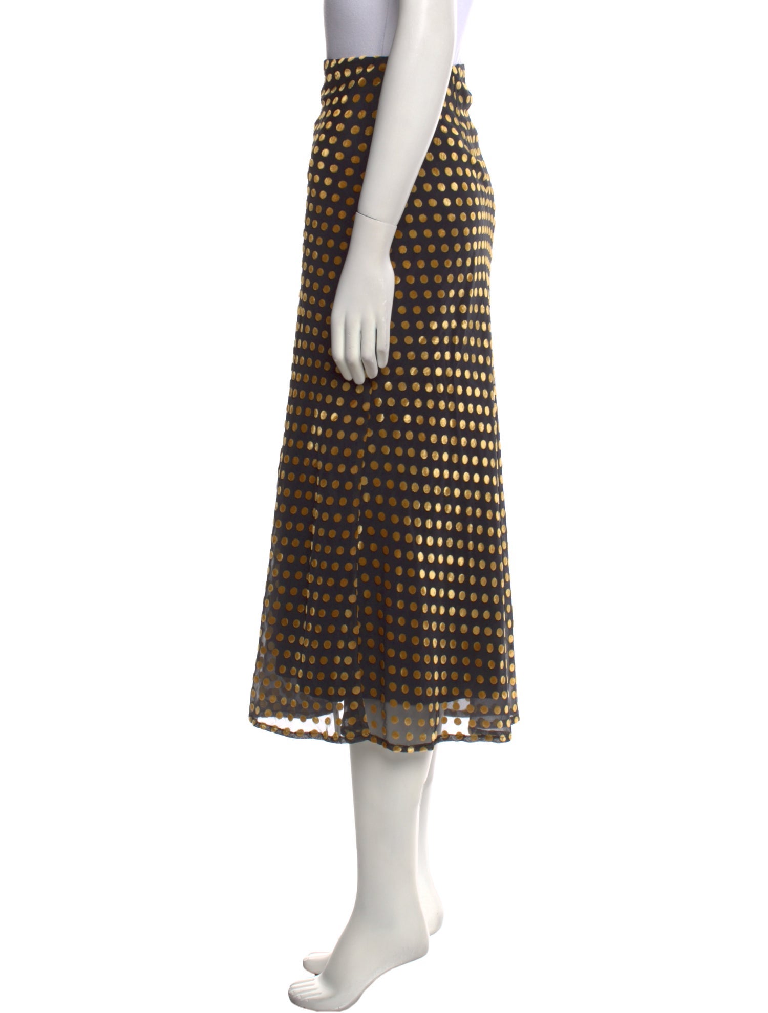 RHODE Printed Midi Length Skirt