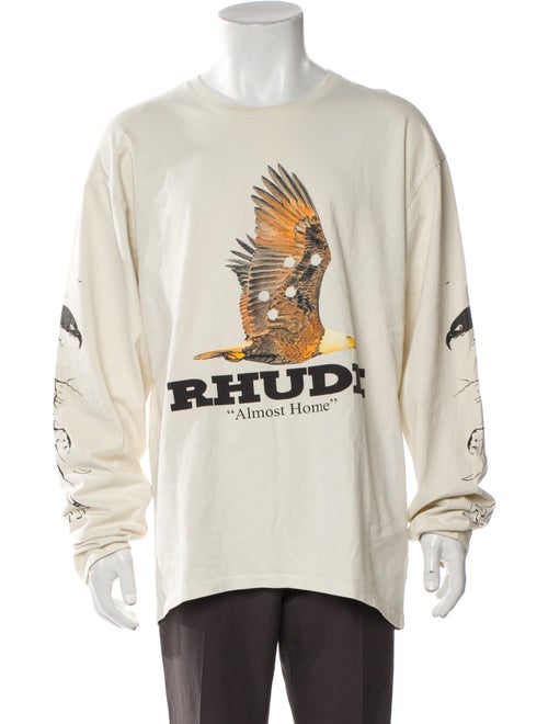 RHUDE Graphic Print Crew Neck T-Shirt