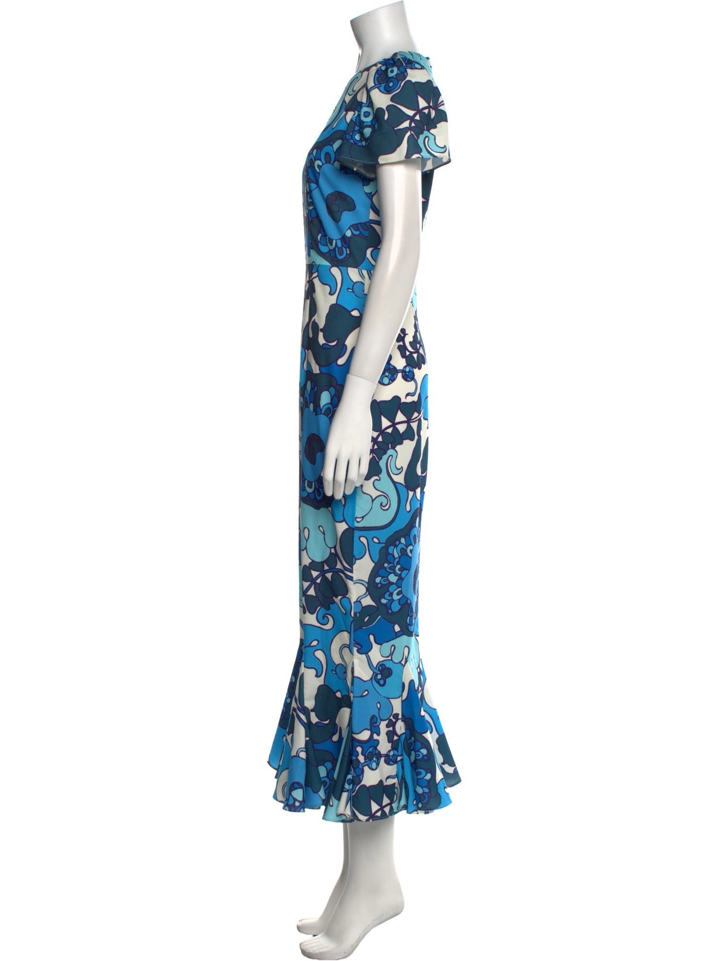 RHODE Floral Print Long Dress