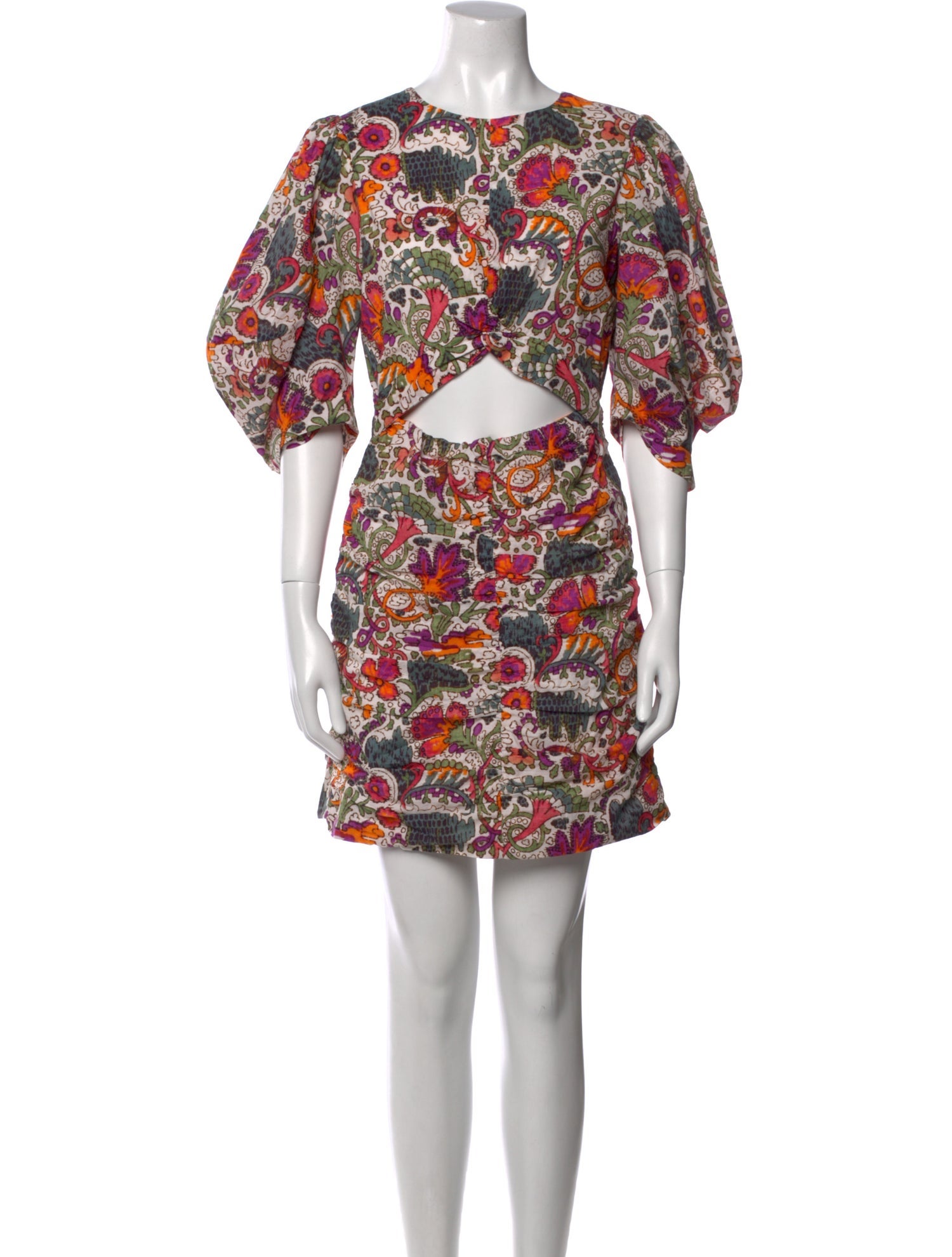 RHODE Floral Print Mini Dress