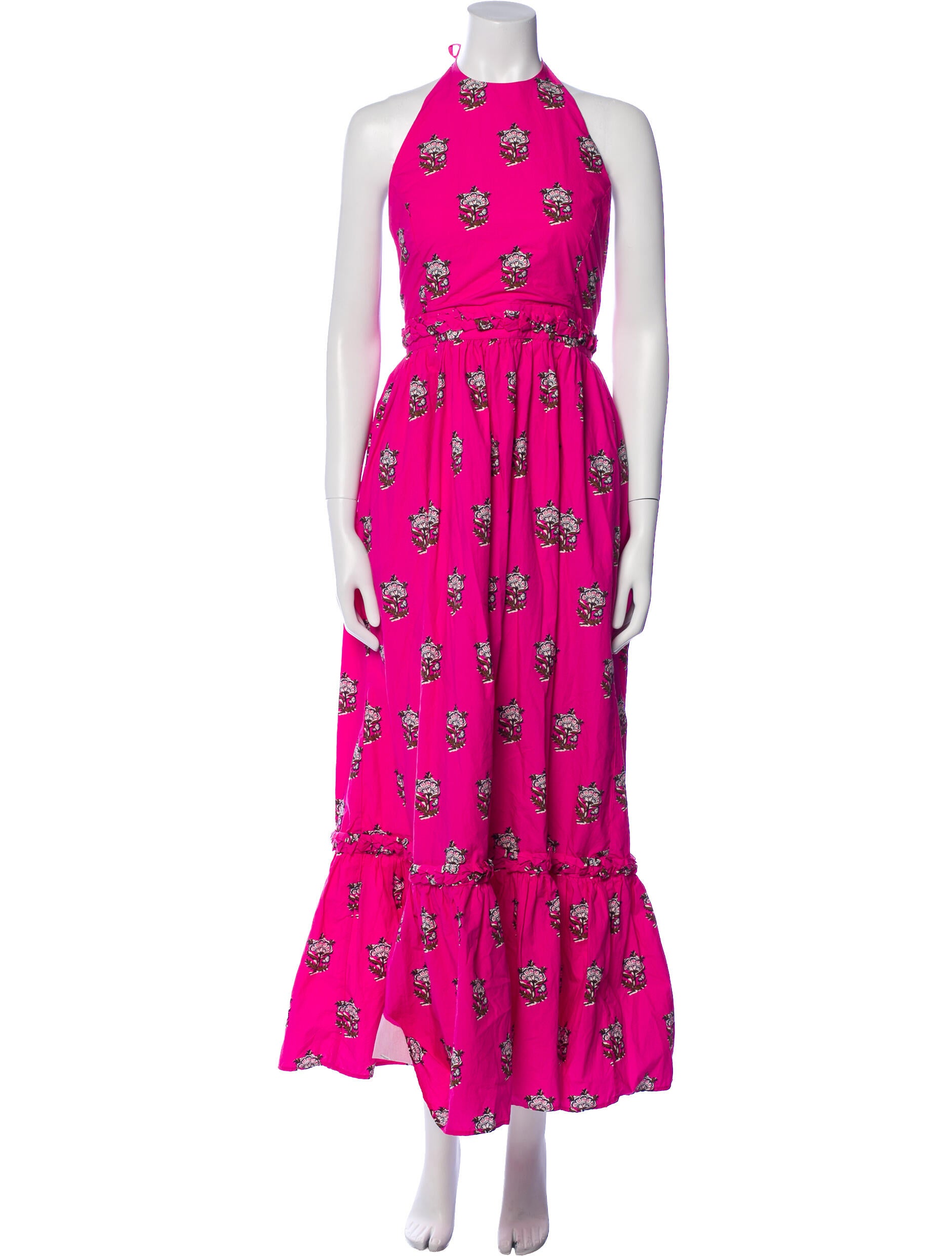 RHODE Floral Print Long Dress