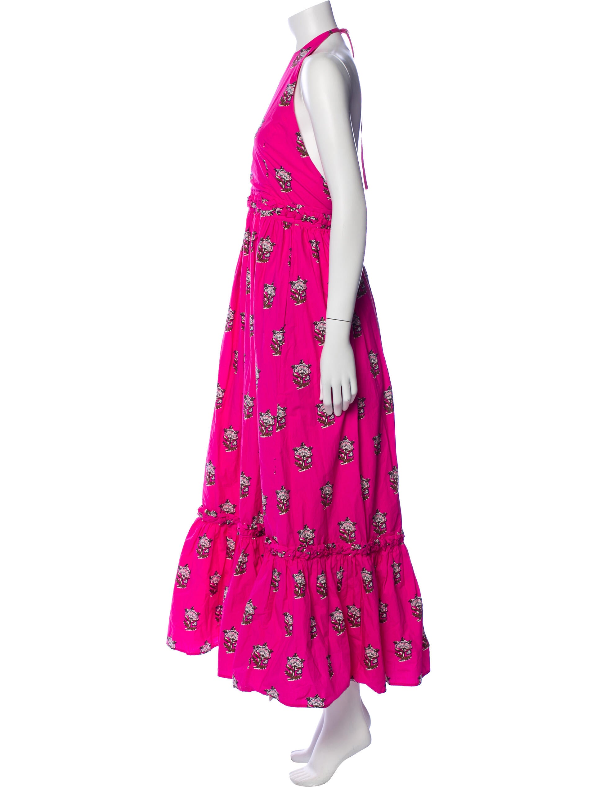 RHODE Floral Print Long Dress