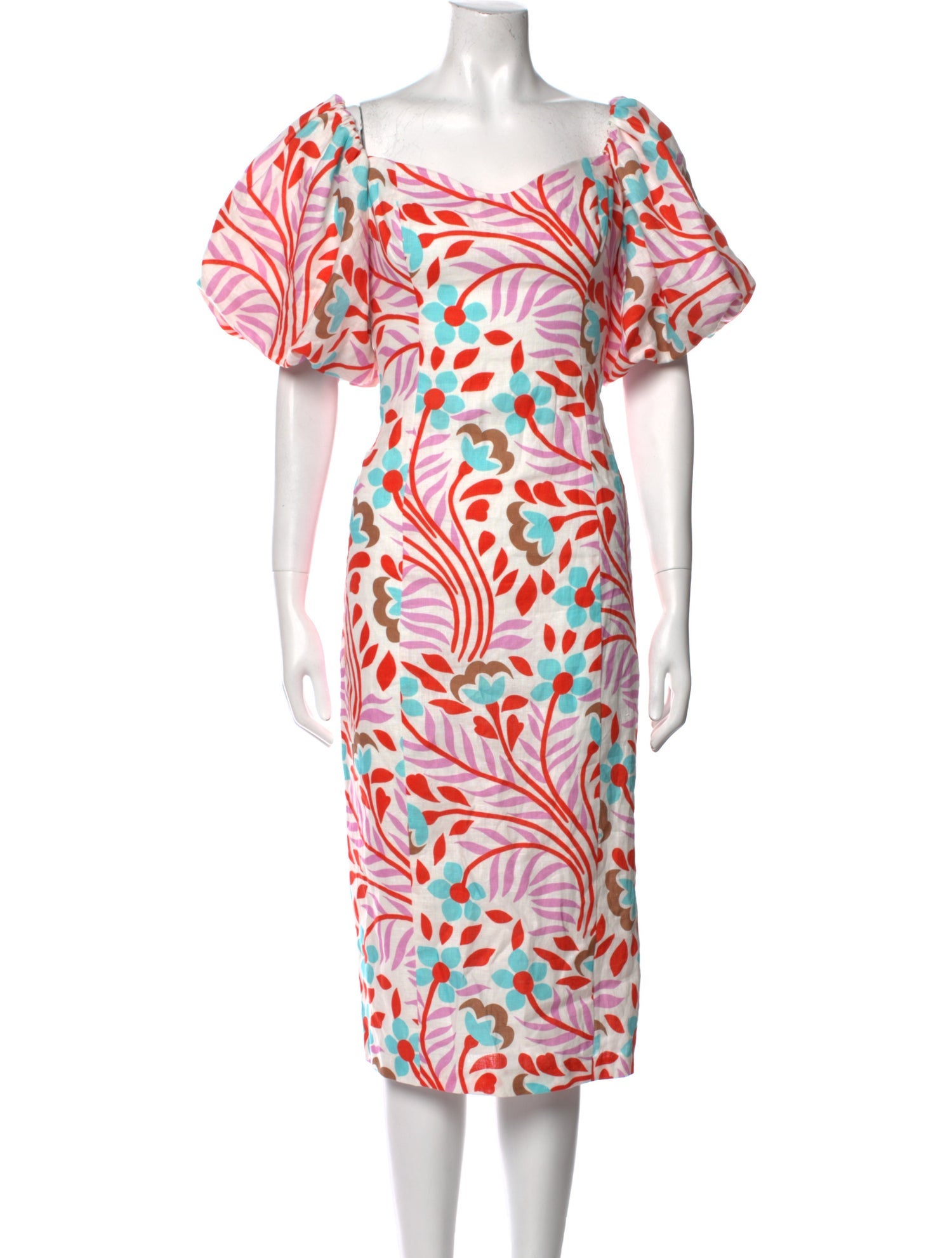 RHODE Printed Midi Length Dress w/ Tags
