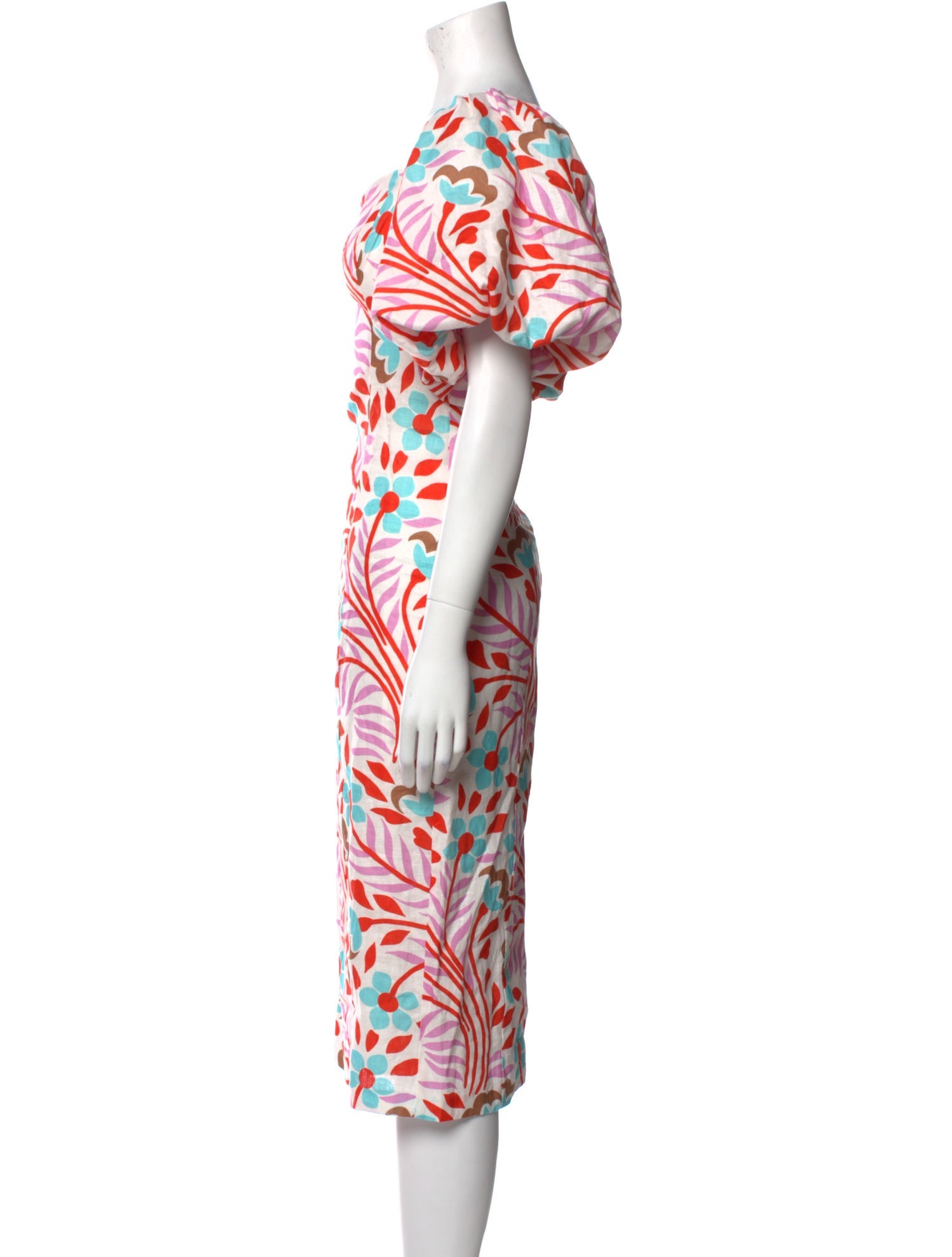 RHODE Printed Midi Length Dress w/ Tags