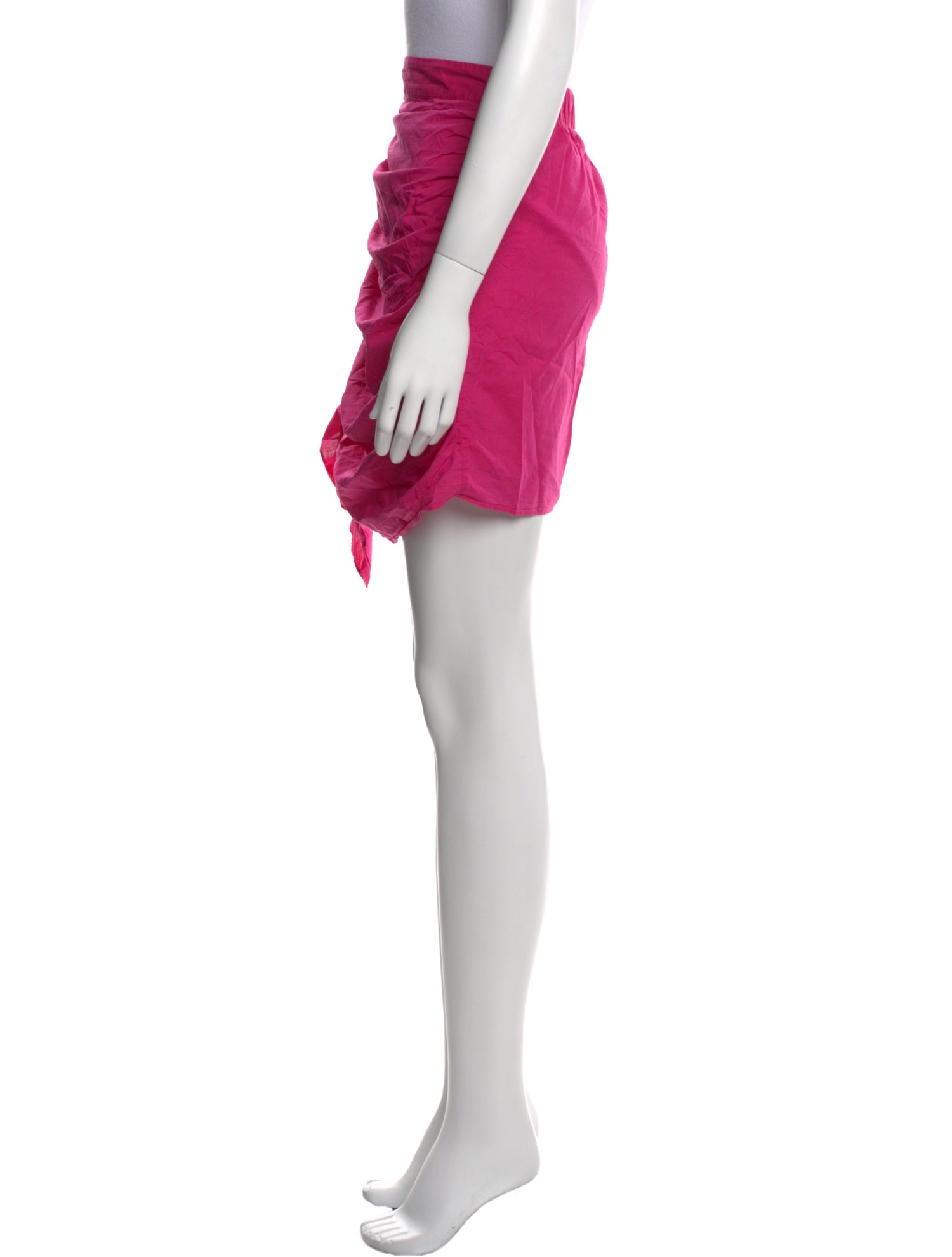 RHODE Ruffle Embellishment Mini Skirt