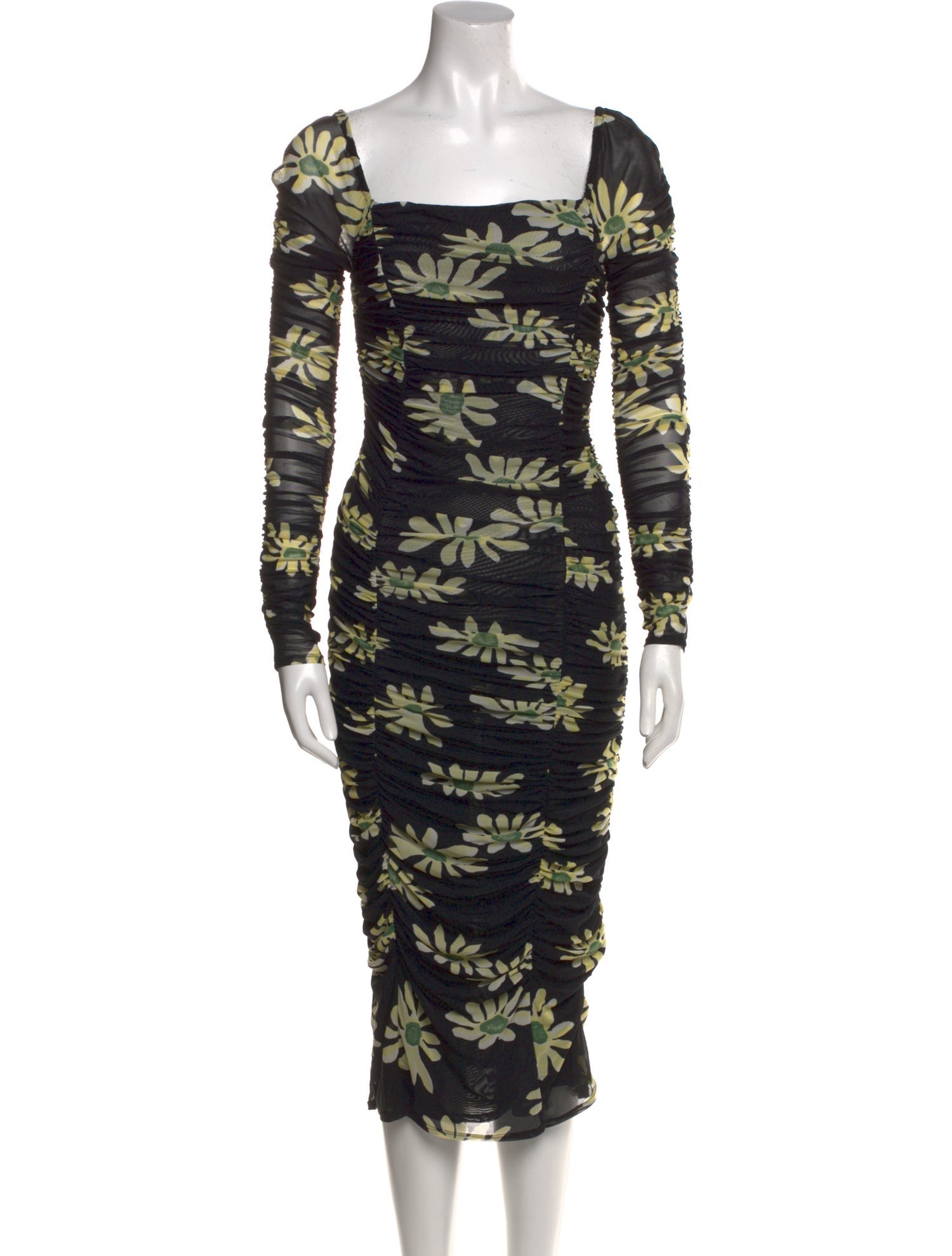 RHODE Printed Midi Length Dress