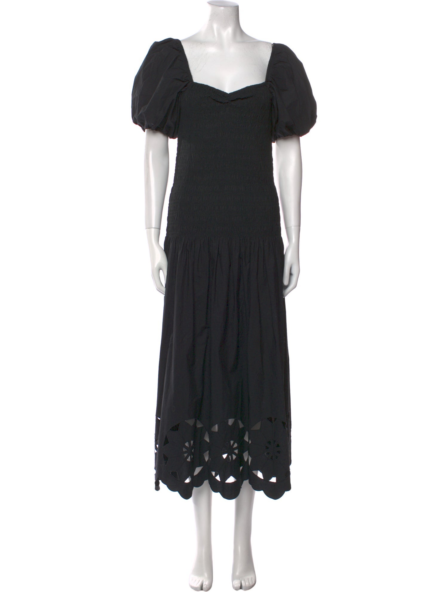 RHODE Square Neckline Long Dress